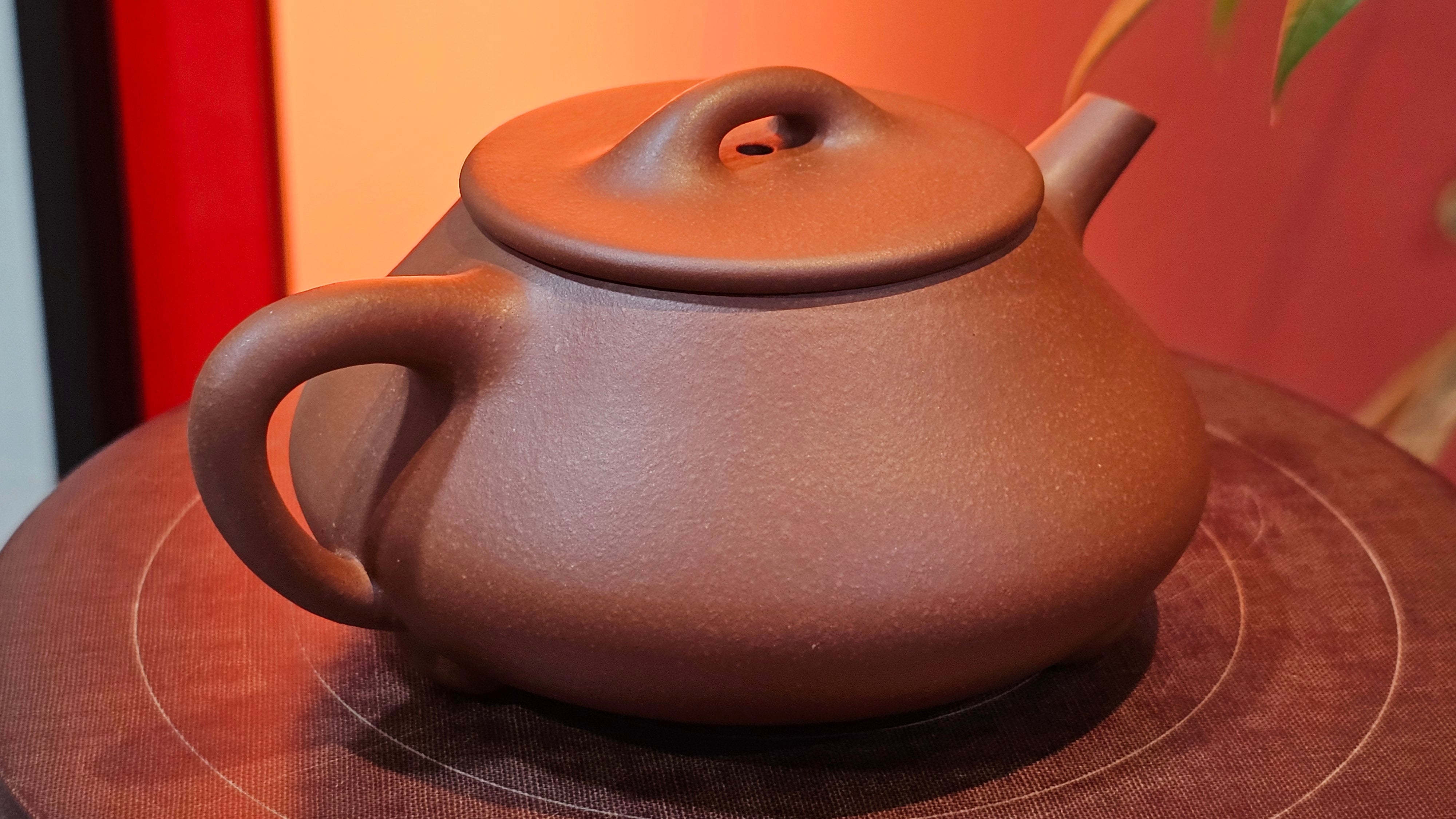 Shuo Piao 硕瓢, 221.3ml, Zi Ni 紫泥, by our Collaborative Craftsman Chen Huan 陈欢 ~ Congratulations to Mr R., 1728hrs 14th June 2025, Miami, FL.