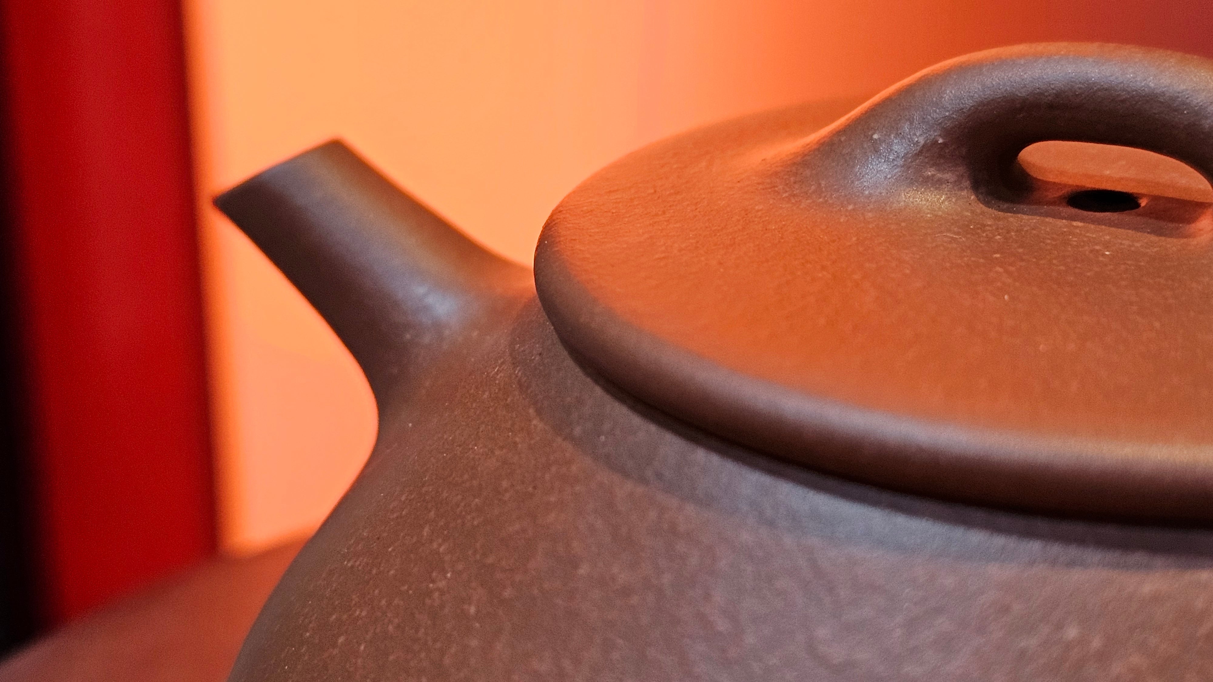 Shuo Piao 硕瓢, 221.3ml, Zi Ni 紫泥, by our Collaborative Craftsman Chen Huan 陈欢 ~ Congratulations to Mr R., 1728hrs 14th June 2025, Miami, FL.