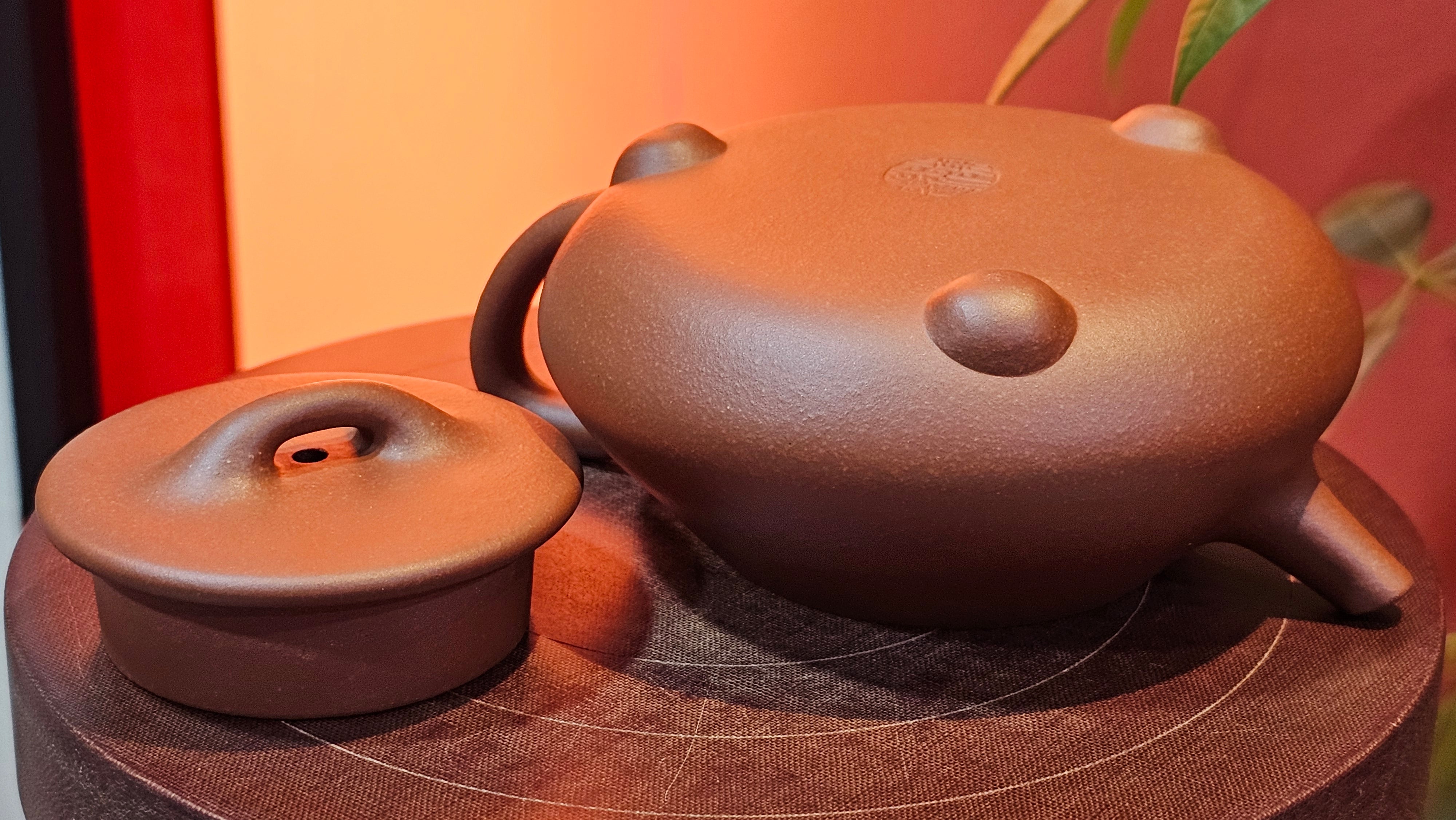 Shuo Piao 硕瓢, 221.3ml, Zi Ni 紫泥, by our Collaborative Craftsman Chen Huan 陈欢 ~ Congratulations to Mr R., 1728hrs 14th June 2025, Miami, FL.