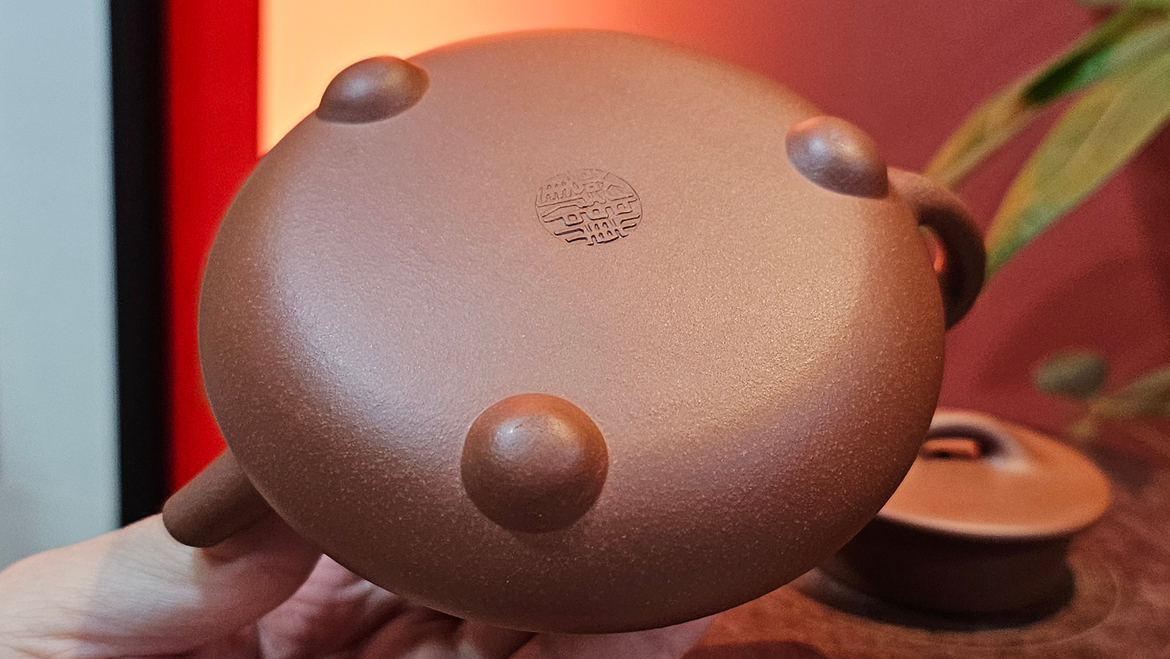 Shuo Piao 硕瓢, 221.3ml, Zi Ni 紫泥, by our Collaborative Craftsman Chen Huan 陈欢 ~ Congratulations to Mr R., 1728hrs 14th June 2025, Miami, FL.