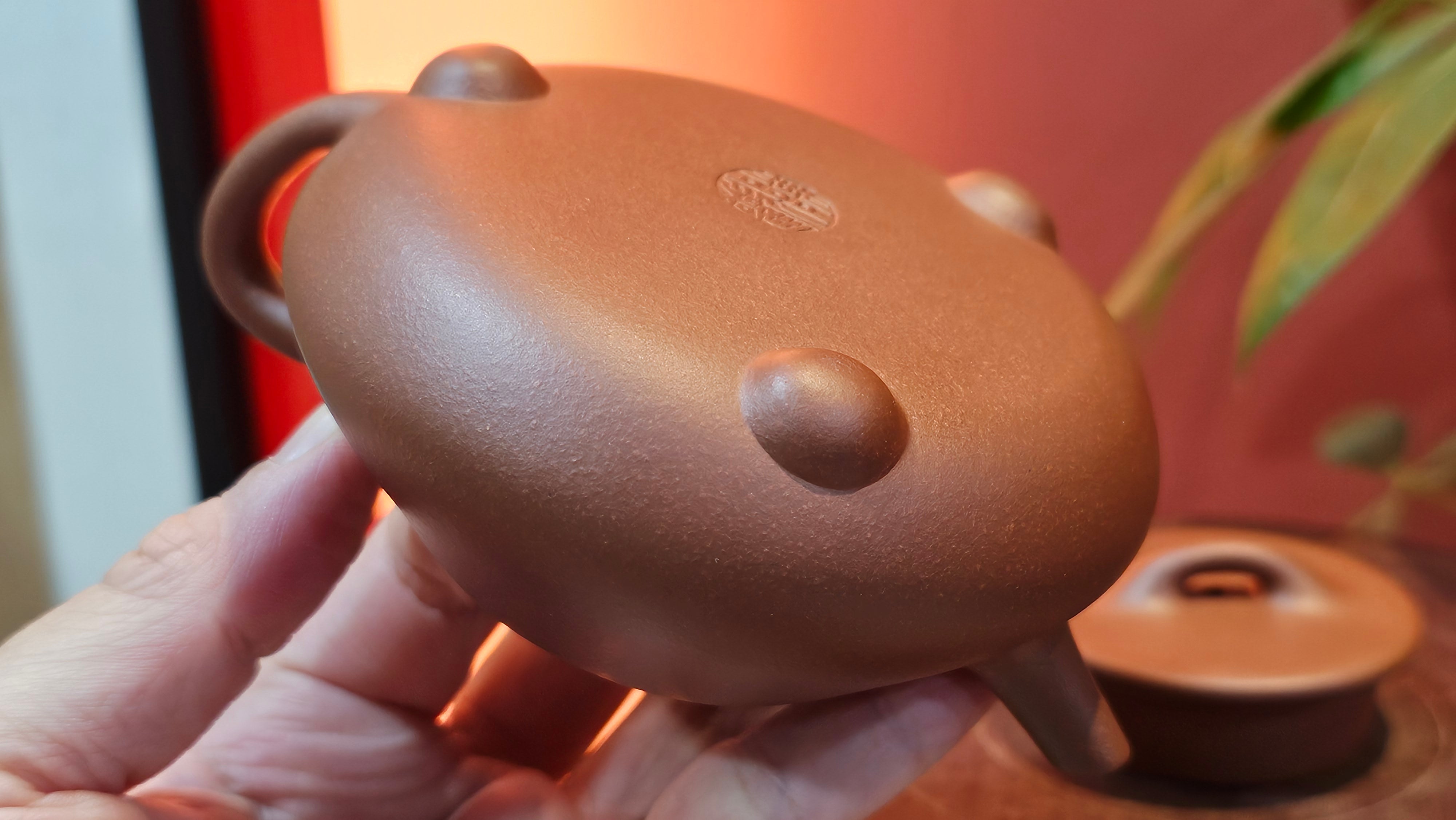 Shuo Piao 硕瓢, 221.3ml, Zi Ni 紫泥, by our Collaborative Craftsman Chen Huan 陈欢 ~ Congratulations to Mr R., 1728hrs 14th June 2025, Miami, FL.