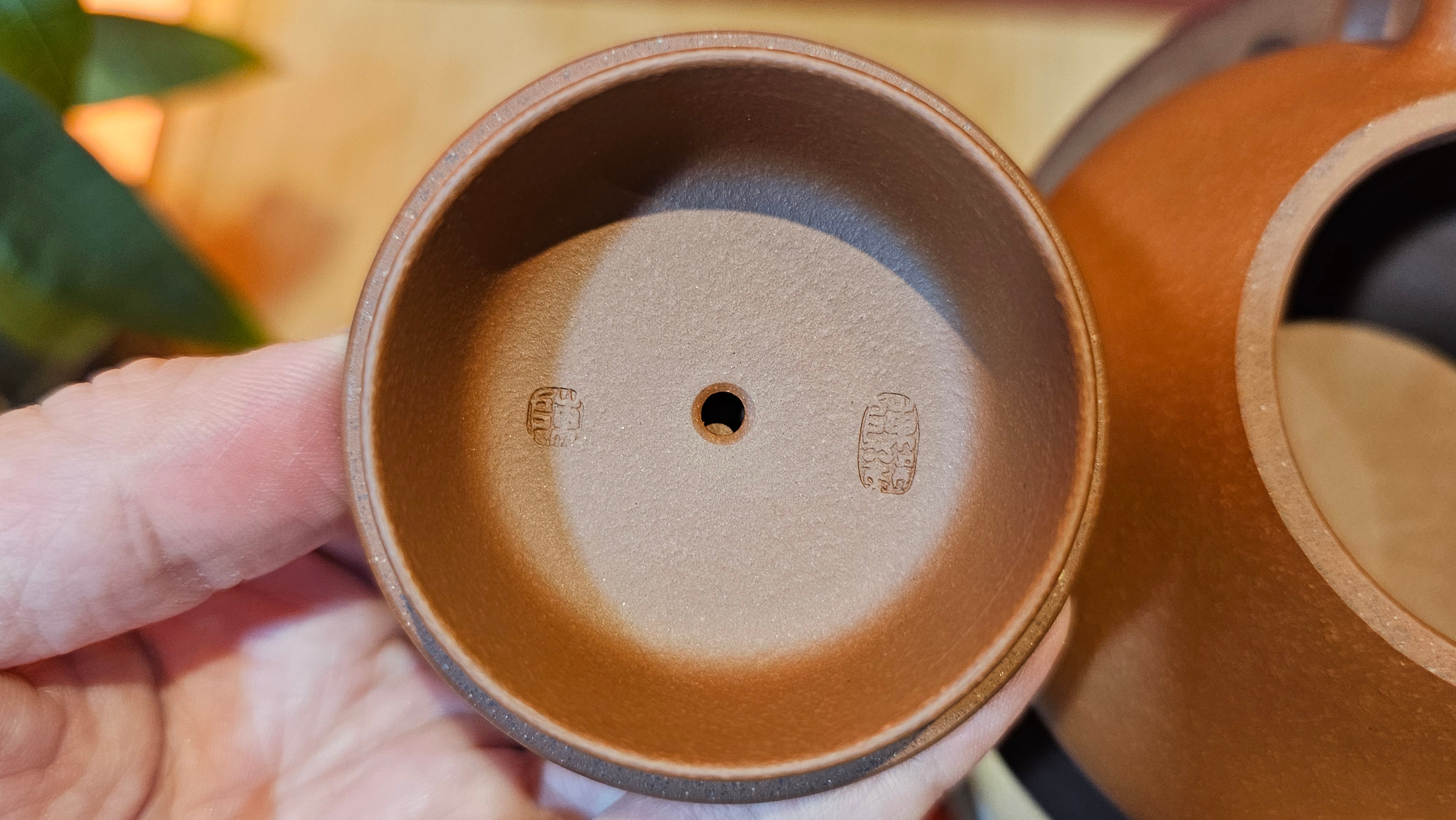 Shuo Piao 硕瓢, 221.3ml, Zi Ni 紫泥, by our Collaborative Craftsman Chen Huan 陈欢 ~ Congratulations to Mr R., 1728hrs 14th June 2025, Miami, FL.