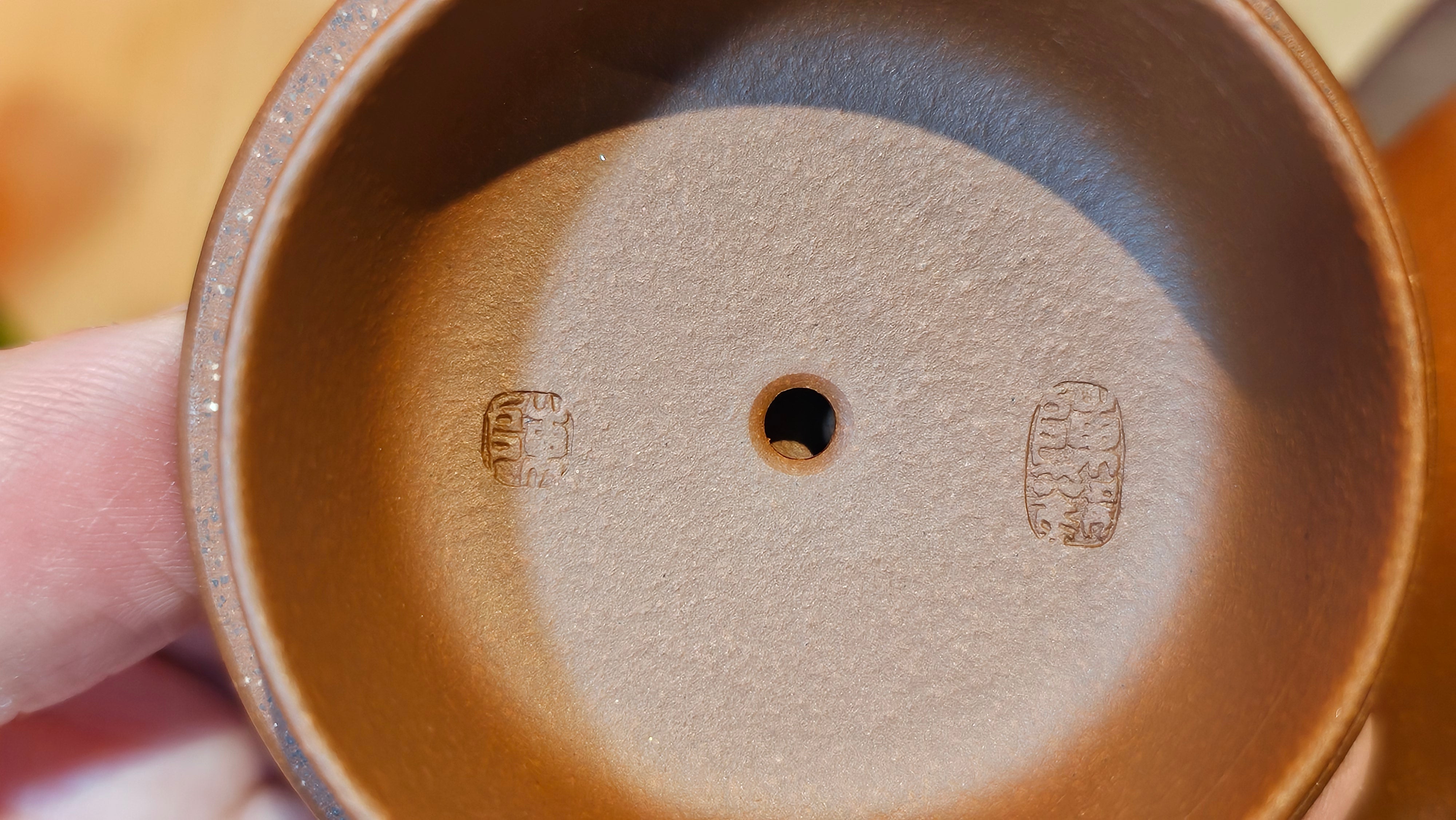 Shuo Piao 硕瓢, 221.3ml, Zi Ni 紫泥, by our Collaborative Craftsman Chen Huan 陈欢 ~ Congratulations to Mr R., 1728hrs 14th June 2025, Miami, FL.