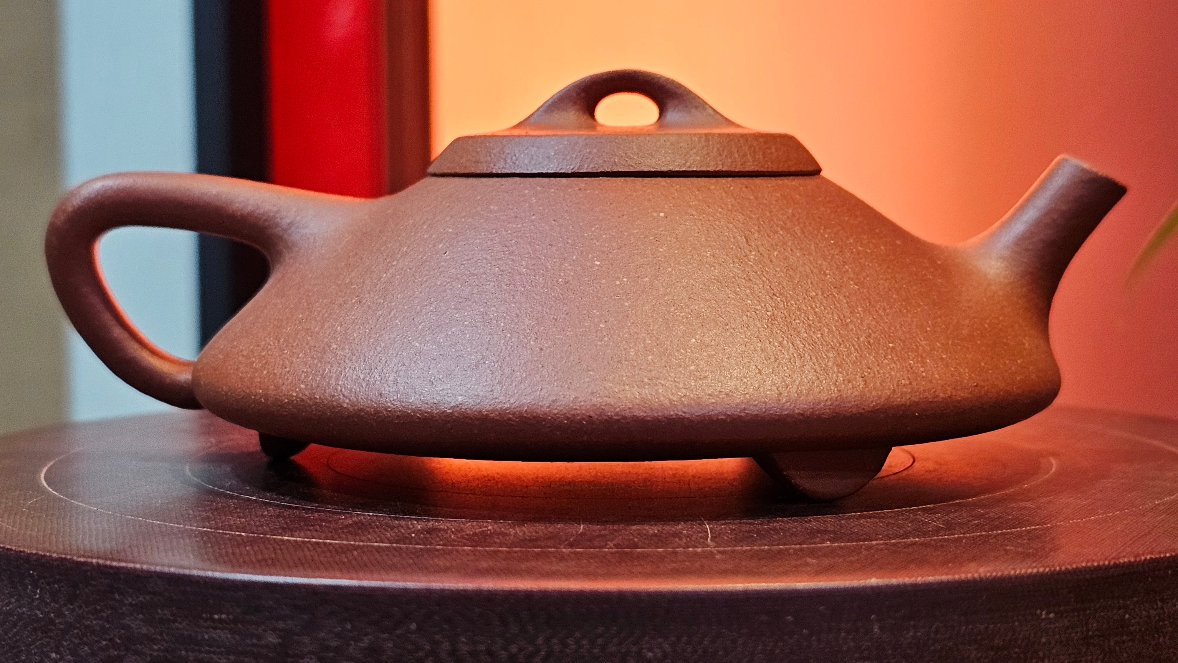 He Piao 合瓢, 151.0ml, Hong Jiang Po Ni 红降坡泥, by Craftsman Chen Gui Zhi 陈桂枝。(Red JiangPoNi is rarer than Yellow JiangPoNi, XiaoMeiYao ZhuNi & ZhaoZhuang ZhuNi) ~ Congratulations to Mr J.T., 0838hrs 20th June 2025, Chippendale, Australia 🇦🇺.