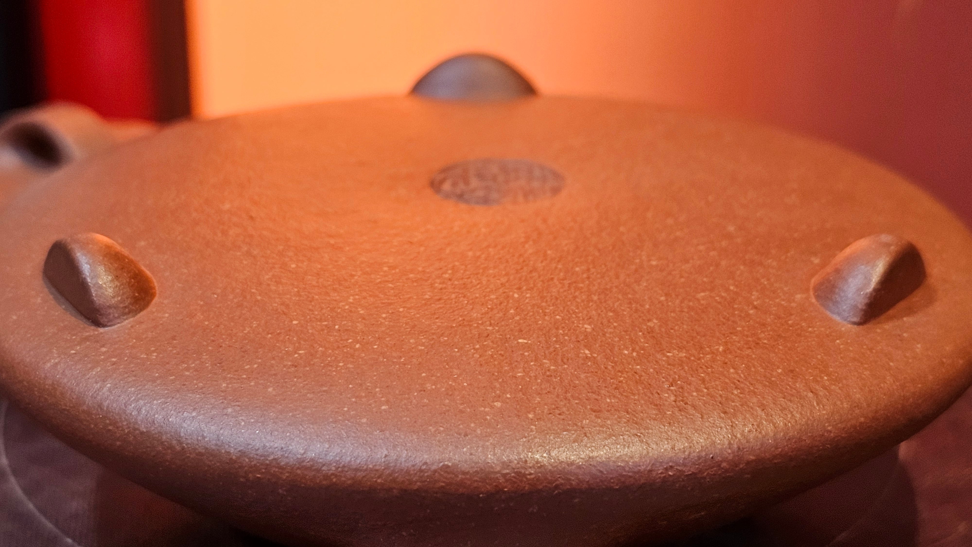 He Piao 合瓢, 151.0ml, Hong Jiang Po Ni 红降坡泥, by Craftsman Chen Gui Zhi 陈桂枝。(Red JiangPoNi is rarer than Yellow JiangPoNi, XiaoMeiYao ZhuNi & ZhaoZhuang ZhuNi) ~ Congratulations to Mr J.T., 0838hrs 20th June 2025, Chippendale, Australia 🇦🇺.