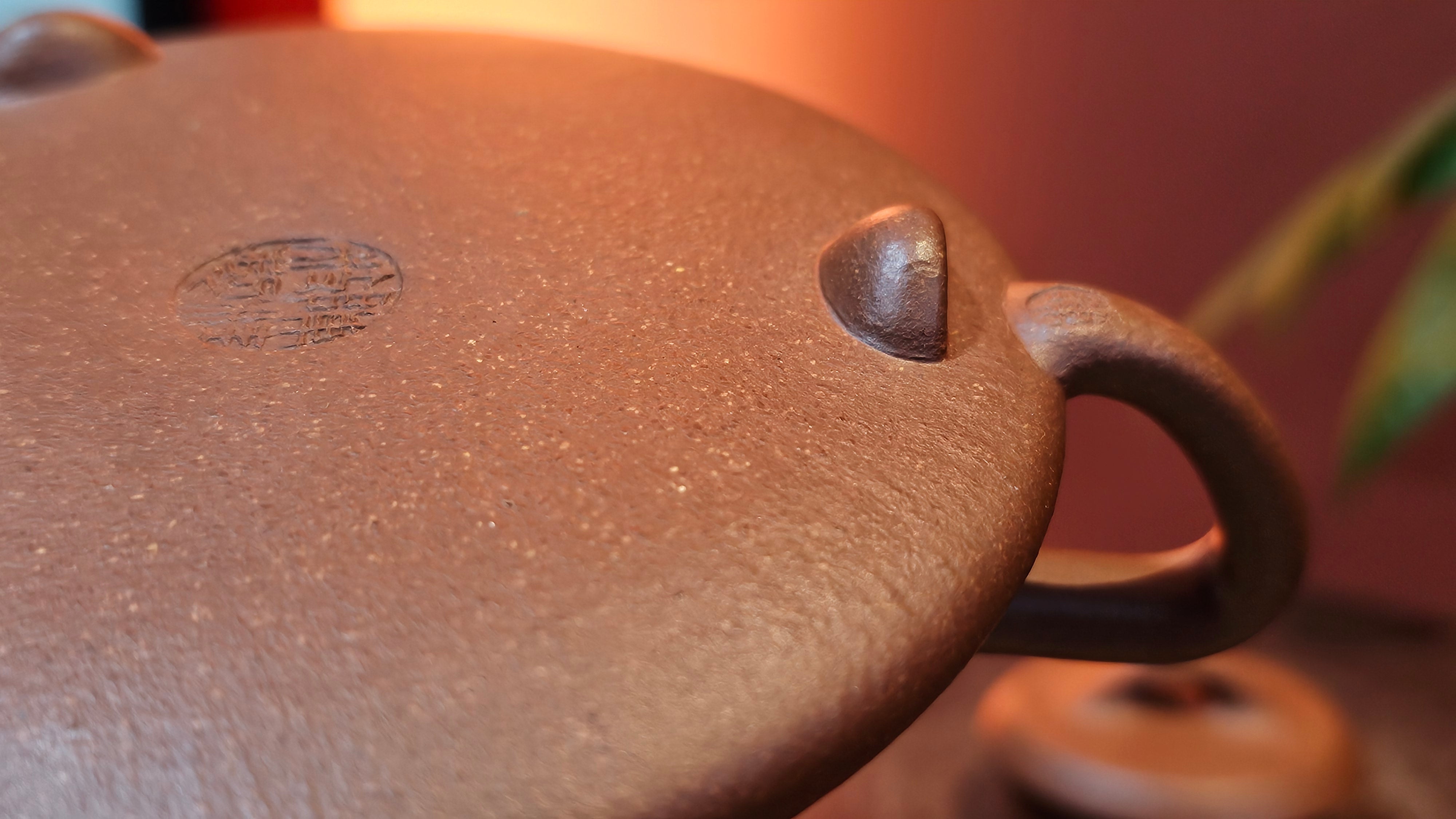 He Piao 合瓢, 151.0ml, Hong Jiang Po Ni 红降坡泥, by Craftsman Chen Gui Zhi 陈桂枝。(Red JiangPoNi is rarer than Yellow JiangPoNi, XiaoMeiYao ZhuNi & ZhaoZhuang ZhuNi) ~ Congratulations to Mr J.T., 0838hrs 20th June 2025, Chippendale, Australia 🇦🇺.