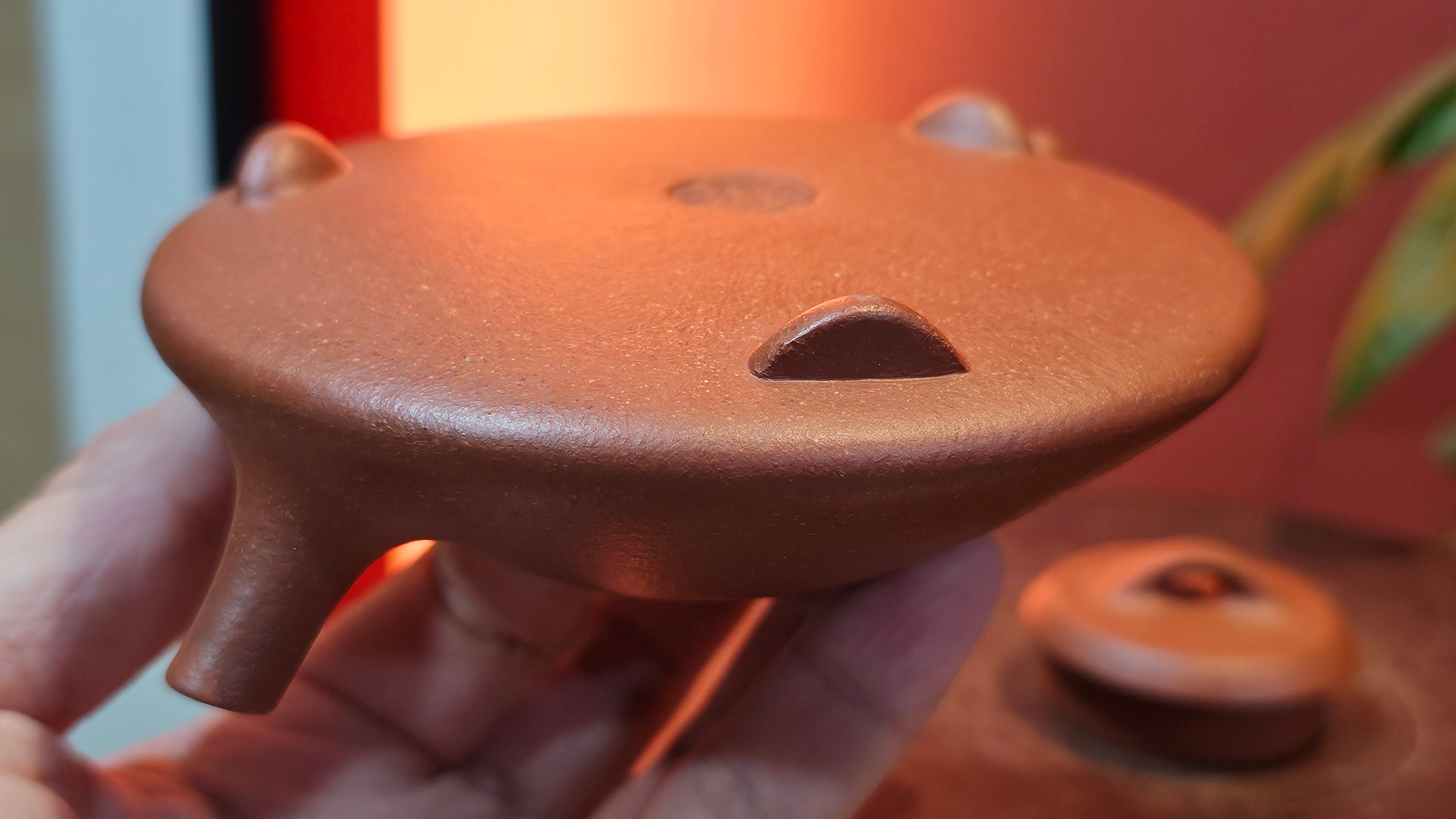 He Piao 合瓢, 151.0ml, Hong Jiang Po Ni 红降坡泥, by Craftsman Chen Gui Zhi 陈桂枝。(Red JiangPoNi is rarer than Yellow JiangPoNi, XiaoMeiYao ZhuNi & ZhaoZhuang ZhuNi) ~ Congratulations to Mr J.T., 0838hrs 20th June 2025, Chippendale, Australia 🇦🇺.