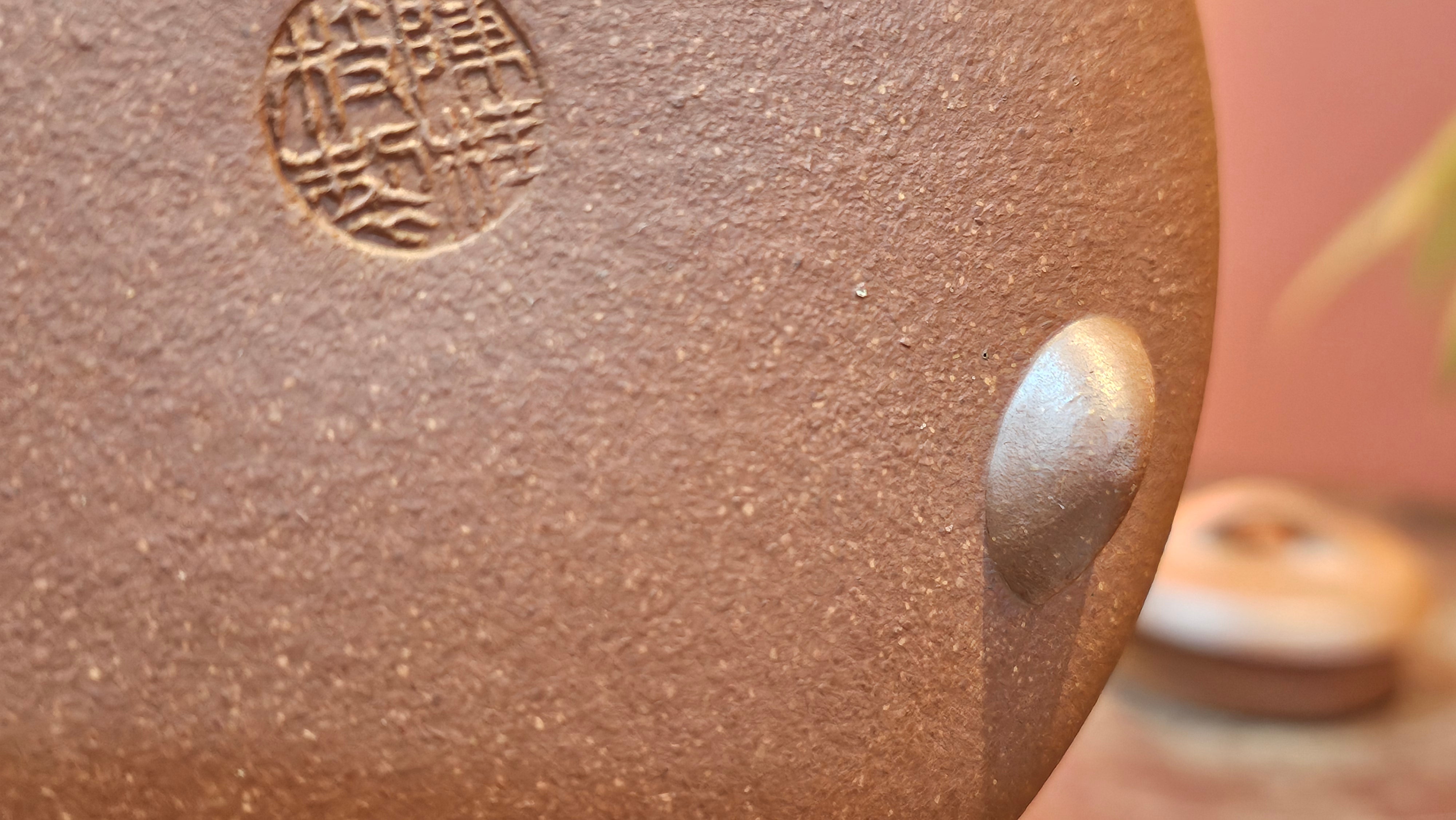 He Piao 合瓢, 151.0ml, Hong Jiang Po Ni 红降坡泥, by Craftsman Chen Gui Zhi 陈桂枝。(Red JiangPoNi is rarer than Yellow JiangPoNi, XiaoMeiYao ZhuNi & ZhaoZhuang ZhuNi) ~ Congratulations to Mr J.T., 0838hrs 20th June 2025, Chippendale, Australia 🇦🇺.