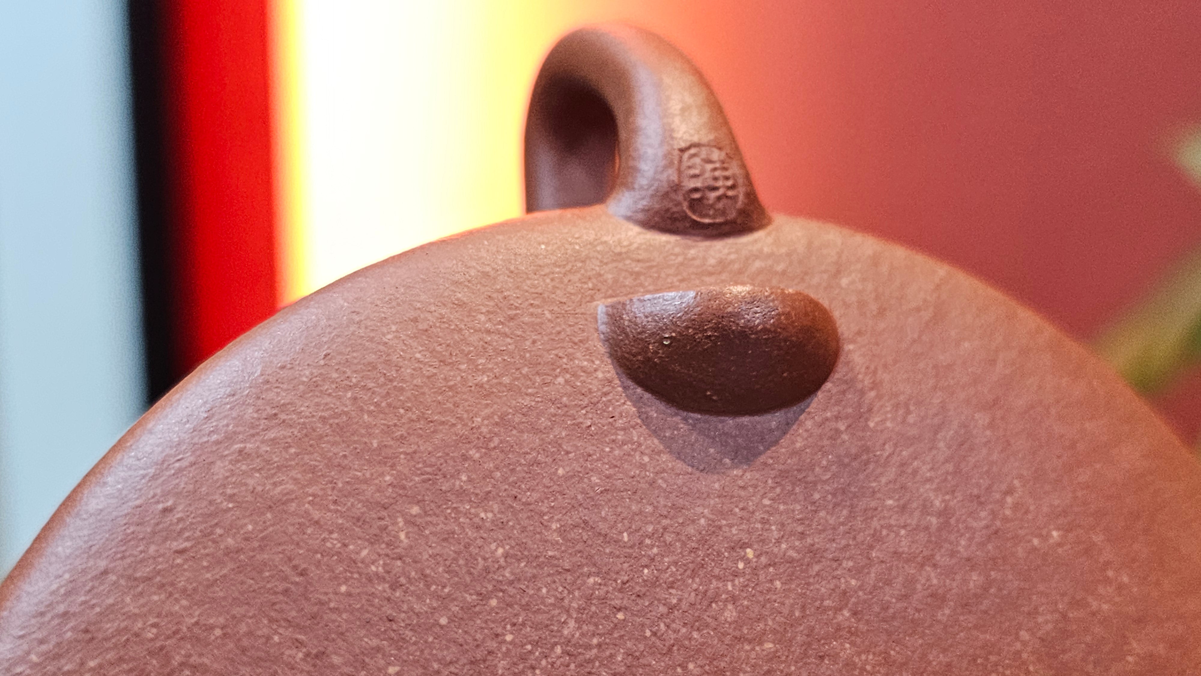 He Piao 合瓢, 151.0ml, Hong Jiang Po Ni 红降坡泥, by Craftsman Chen Gui Zhi 陈桂枝。(Red JiangPoNi is rarer than Yellow JiangPoNi, XiaoMeiYao ZhuNi & ZhaoZhuang ZhuNi) ~ Congratulations to Mr J.T., 0838hrs 20th June 2025, Chippendale, Australia 🇦🇺.