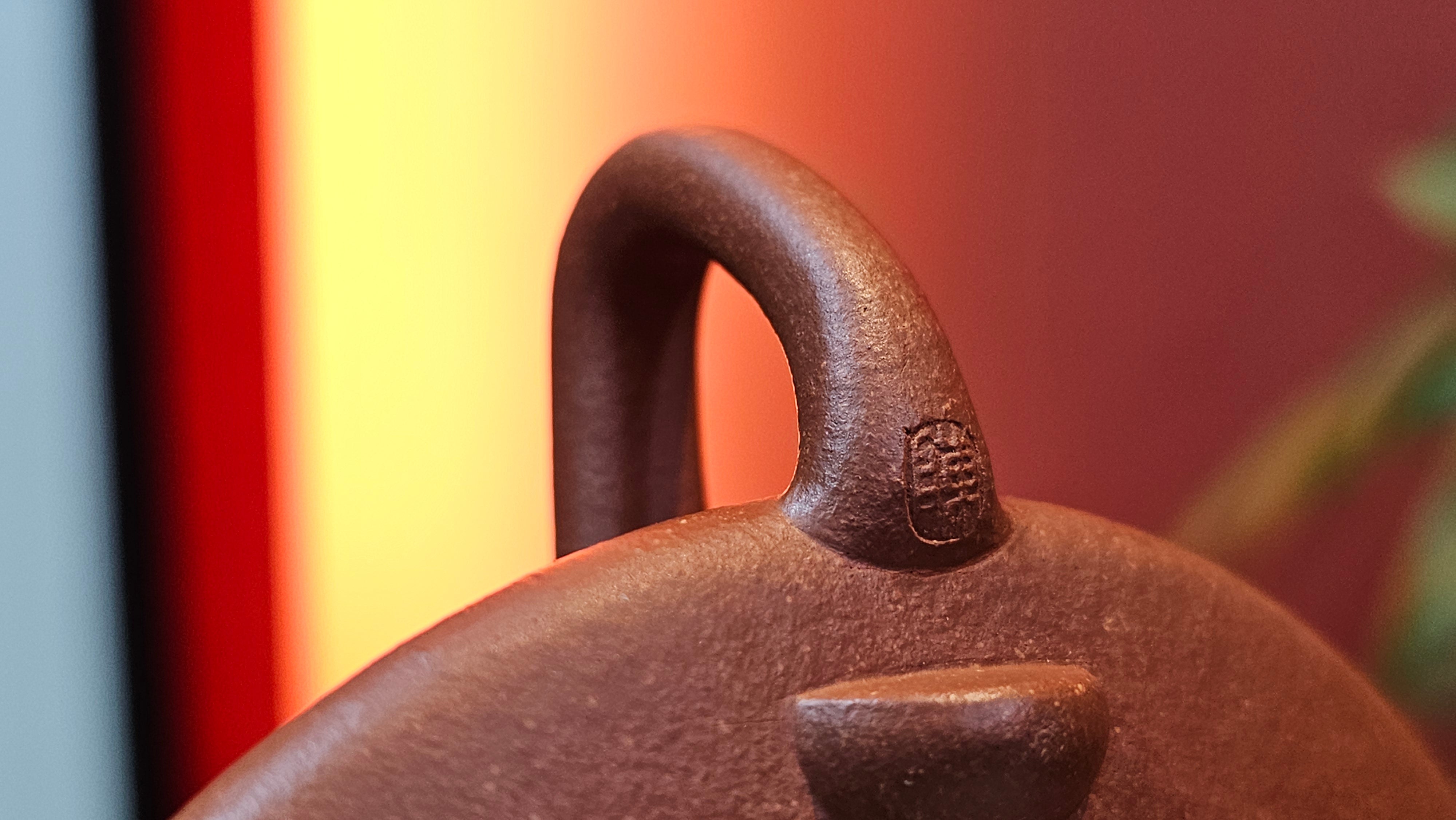 He Piao 合瓢, 151.0ml, Hong Jiang Po Ni 红降坡泥, by Craftsman Chen Gui Zhi 陈桂枝。(Red JiangPoNi is rarer than Yellow JiangPoNi, XiaoMeiYao ZhuNi & ZhaoZhuang ZhuNi) ~ Congratulations to Mr J.T., 0838hrs 20th June 2025, Chippendale, Australia 🇦🇺.