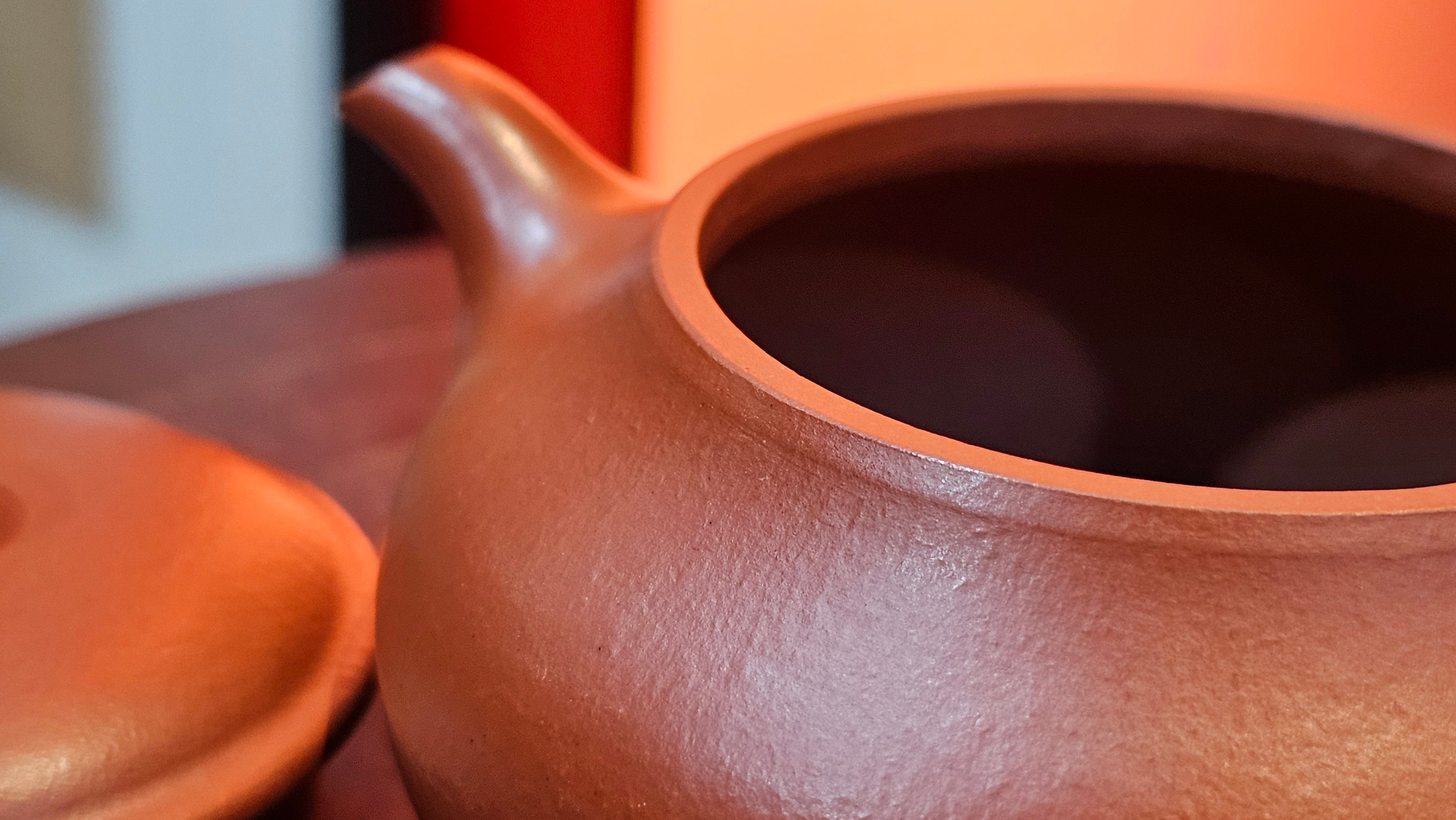 Ming Lu 明炉, 131.5ml, Xiao Mei Yao Zhu Ni 小煤窑朱泥, by our Collaborative Craftsman Wang Xing 王兴 ~ Congratulations to Ms F.W.! 1306hrs 20th July, Berlin, Germany 🇩🇪.