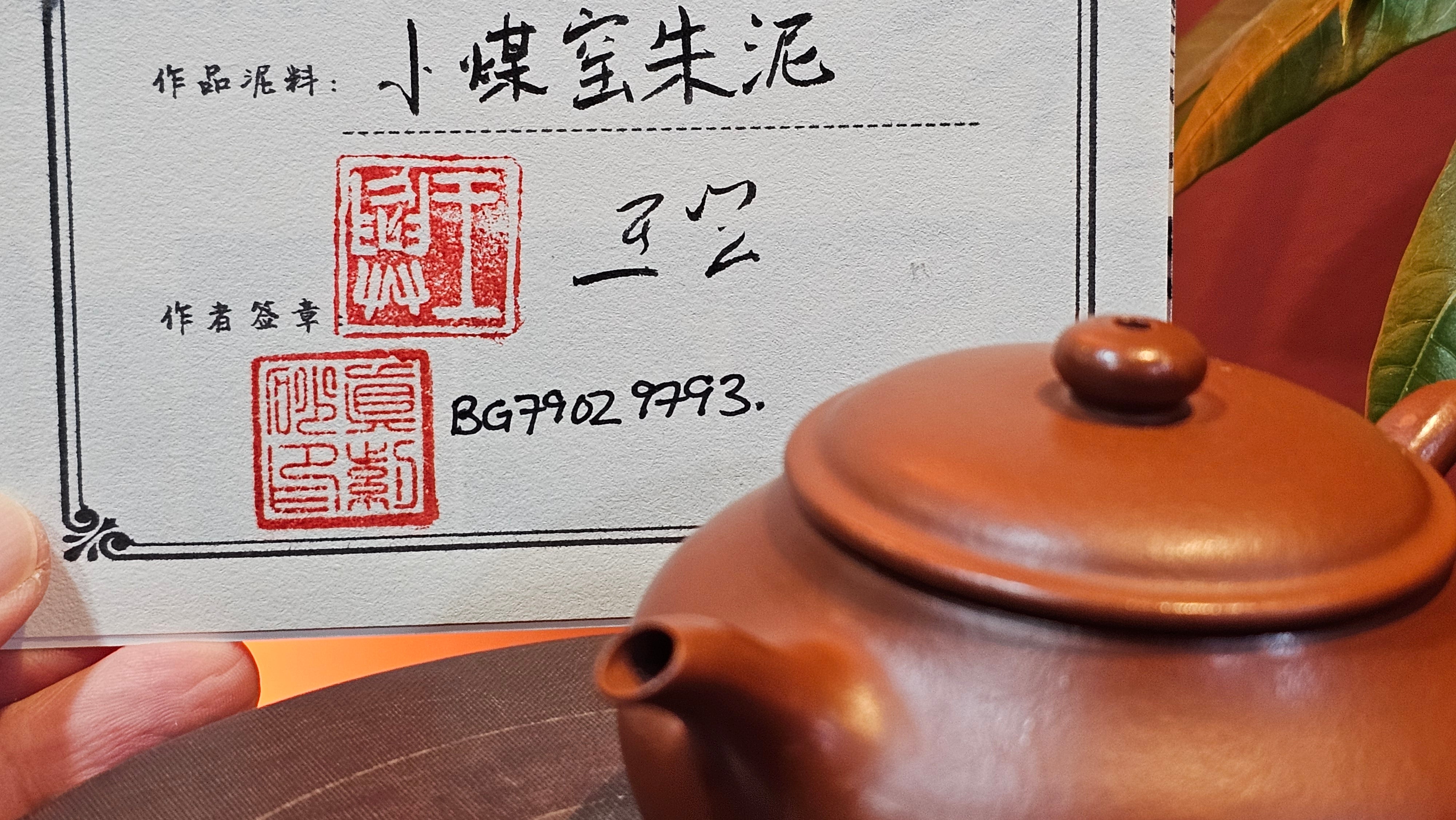Ming Lu 明炉, 131.5ml, Xiao Mei Yao Zhu Ni 小煤窑朱泥, by our Collaborative Craftsman Wang Xing 王兴 ~ Congratulations to Ms F.W.! 1306hrs 20th July, Berlin, Germany 🇩🇪.
