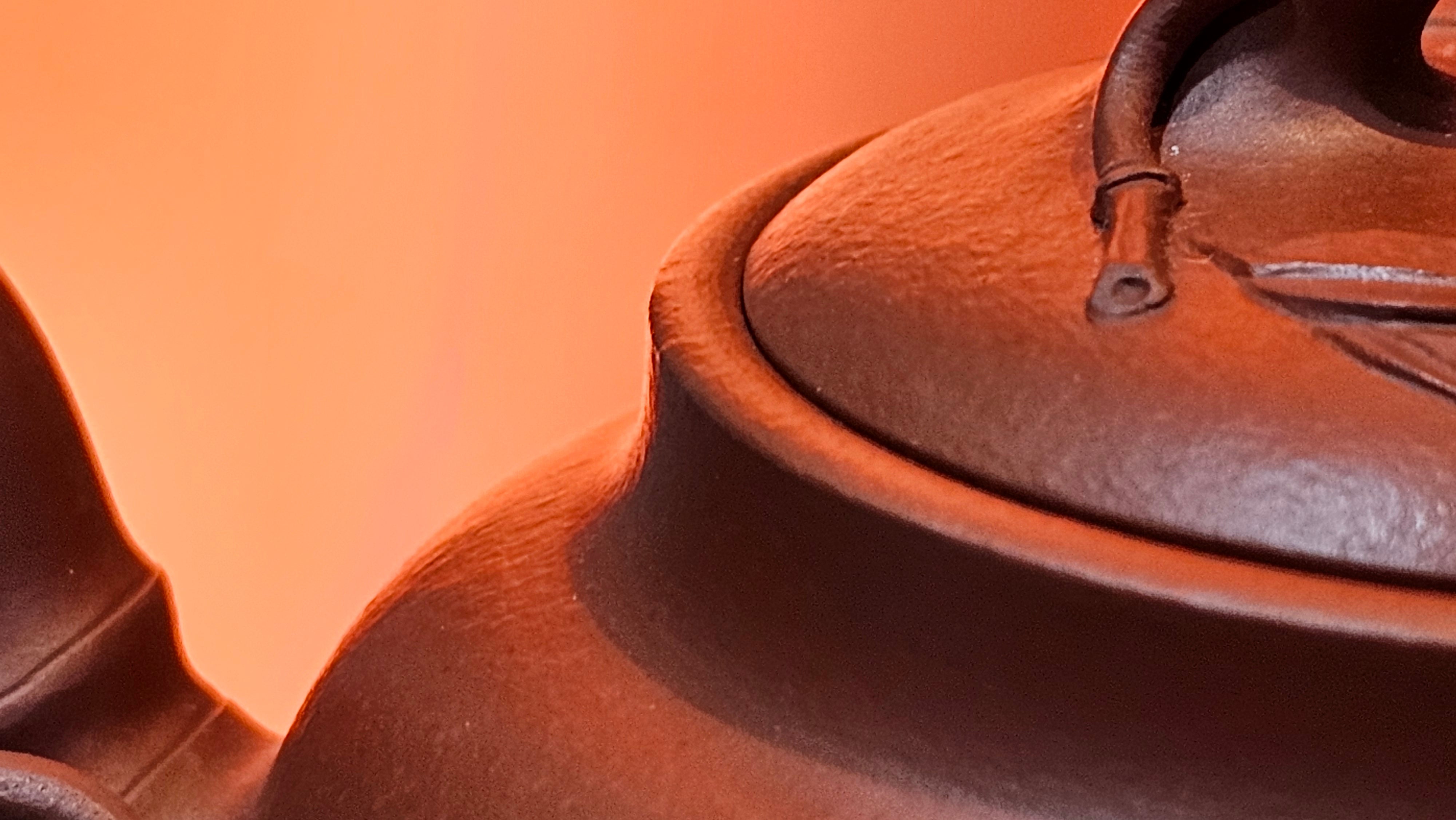 《高风亮节》"Gao Feng Liang Jie", 218.3ml, Ornate 花器! ~ Xiao Mei Yao Zhu Ni 小煤窑朱泥,  by Craftsman Shi Yun 石芸 ~ Congratulations!to Ms D.L.! 1440hrs 15th Sept 2025, Minot, ND!