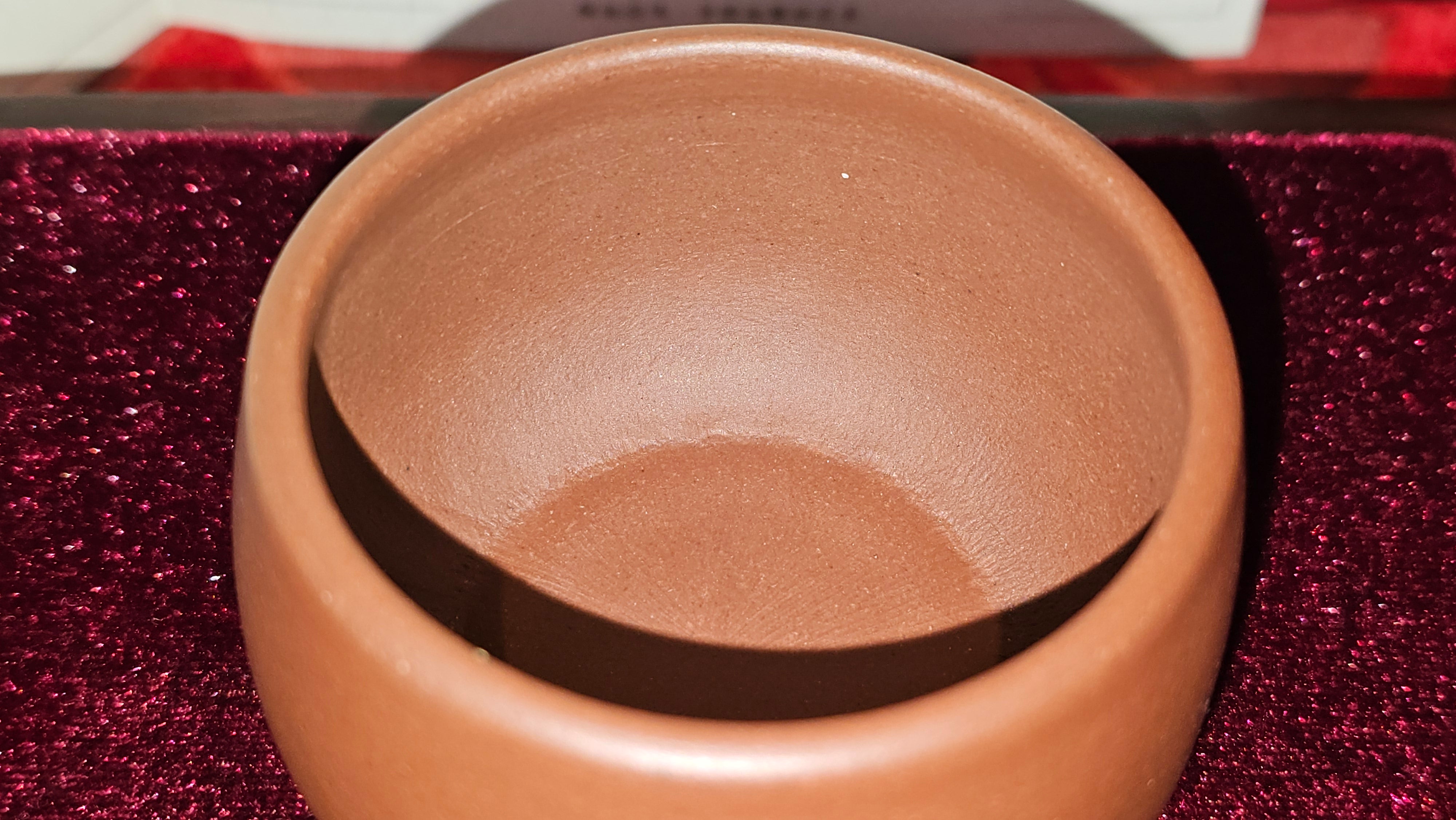 《杯》"Bei" ~ Cup, 100.6ml (when full), Di Cao Qing Zi Ni 底槽青紫泥 ~ Crafted by L3A Consummate Master Artist Li Yan Ru 李艳如 ~ Congratulations to Mr T.A., 1939hrs 24th June 2025, Samorin, Slovakia 🇸🇰.