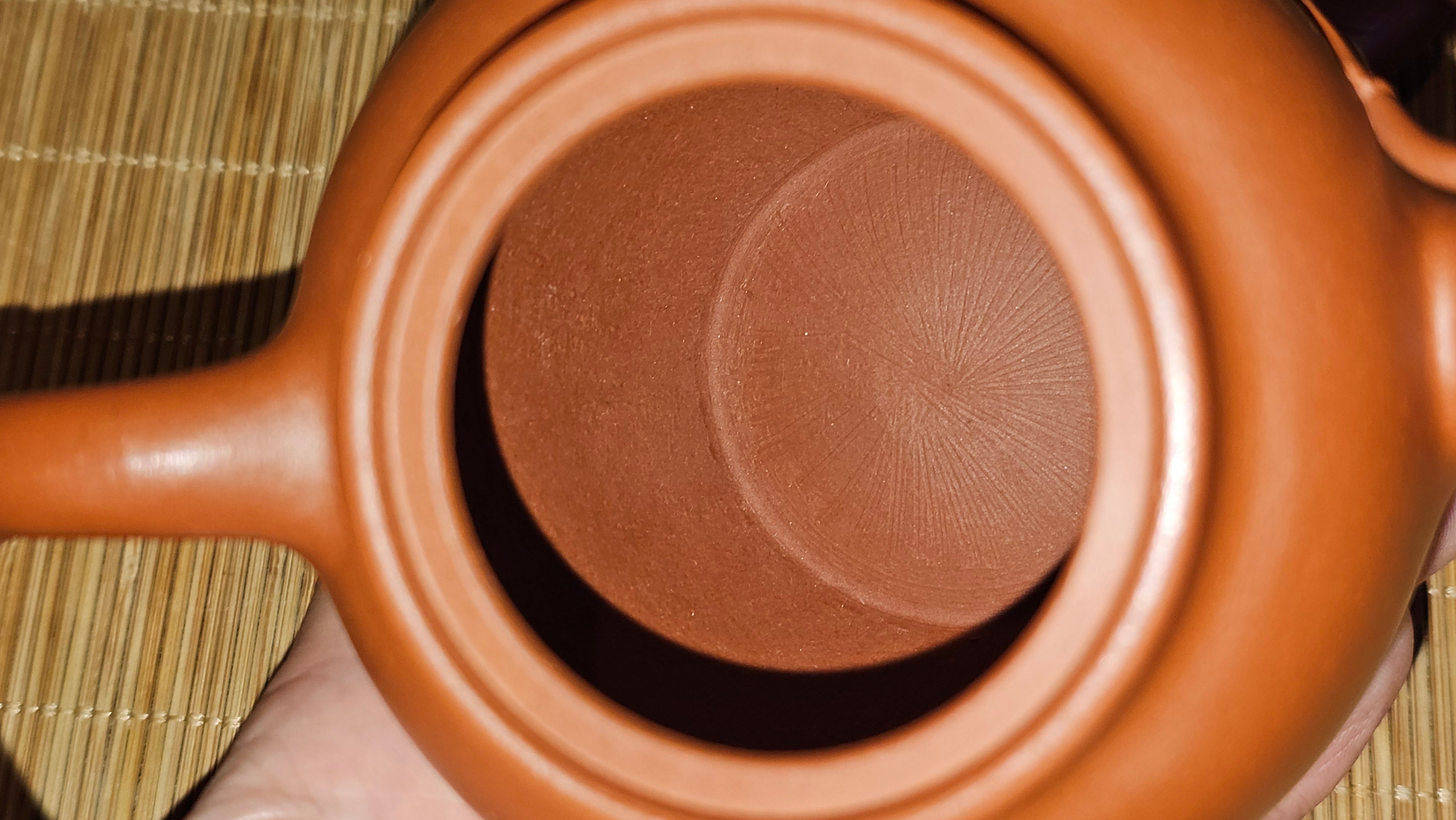 《高风亮节》"Gao Feng Liang Jie", 218.3ml, Ornate 花器! ~ Xiao Mei Yao Zhu Ni 小煤窑朱泥,  by Craftsman Shi Yun 石芸 ~ Congratulations!to Ms D.L.! 1440hrs 15th Sept 2025, Minot, ND!