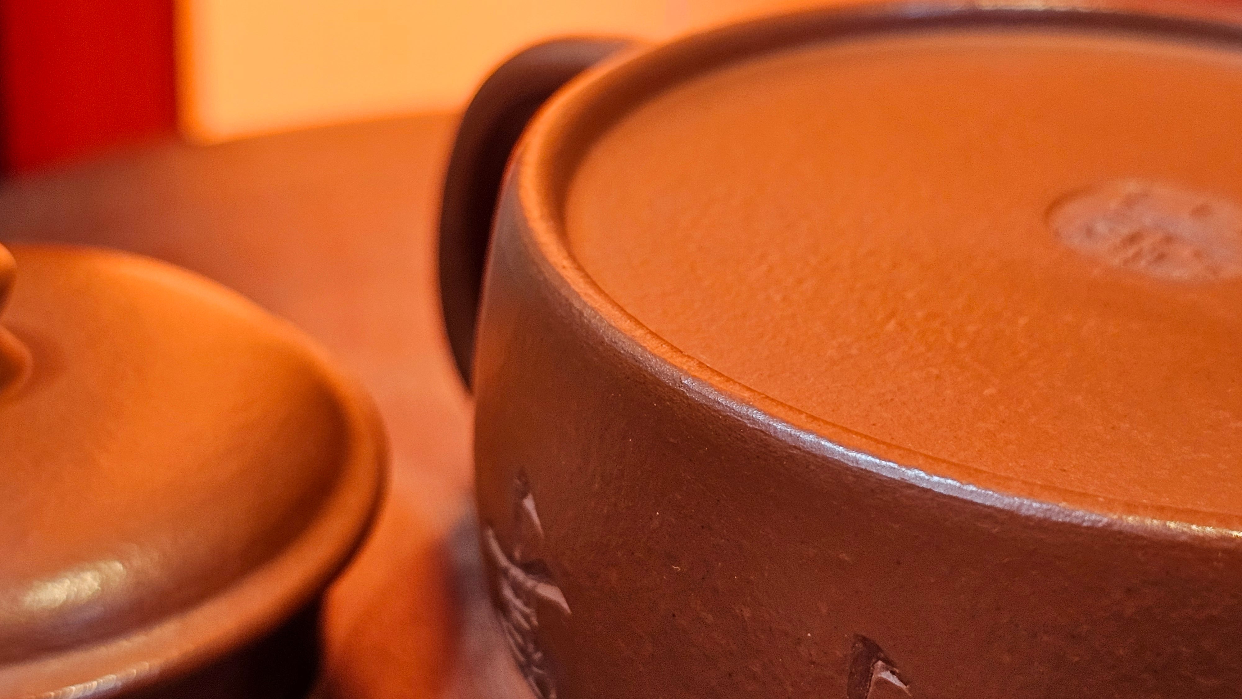 De Zhong 德钟 (Ai De Zhong 矮德钟), 120.9ml, Xiao Mei Yao Zhu Ni 小煤窑朱泥, by Craftsman Shi Yun 石芸 ~ Congratulations to Mr J.A., 1031hrs 5th July 2025, Farmville, NC.