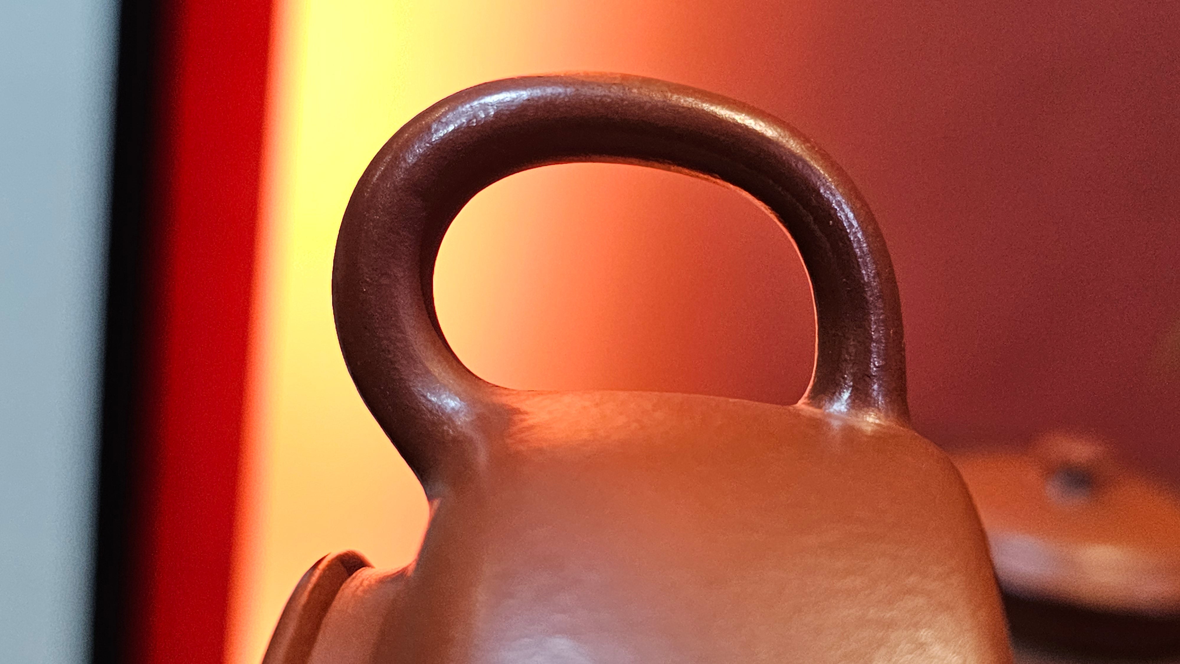 De Zhong 德钟 (Ai De Zhong 矮德钟), 120.9ml, Xiao Mei Yao Zhu Ni 小煤窑朱泥, by Craftsman Shi Yun 石芸 ~ Congratulations to Mr J.A., 1031hrs 5th July 2025, Farmville, NC.