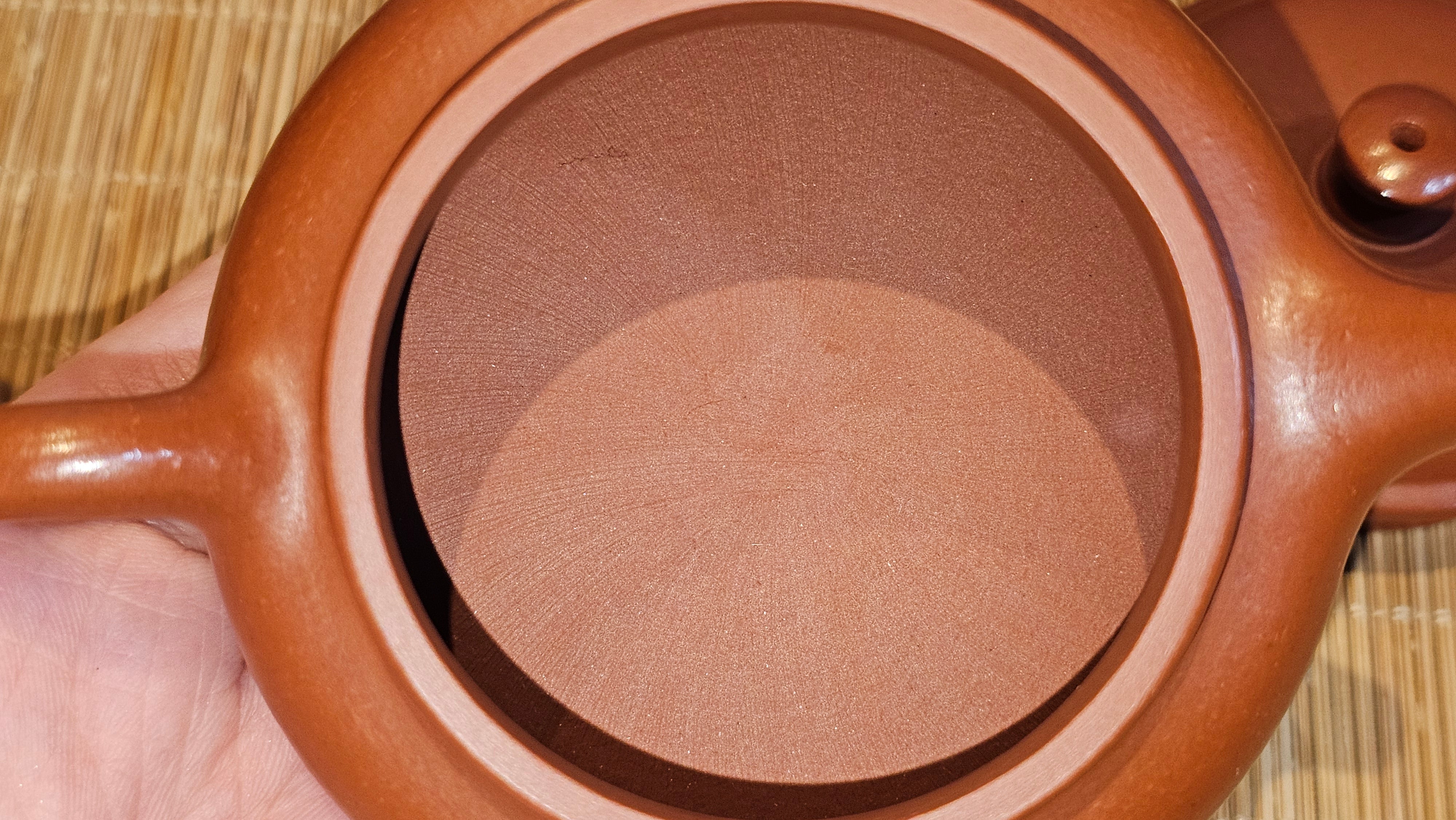 De Zhong 德钟 (Ai De Zhong 矮德钟), 120.9ml, Xiao Mei Yao Zhu Ni 小煤窑朱泥, by Craftsman Shi Yun 石芸 ~ Congratulations to Mr J.A., 1031hrs 5th July 2025, Farmville, NC.