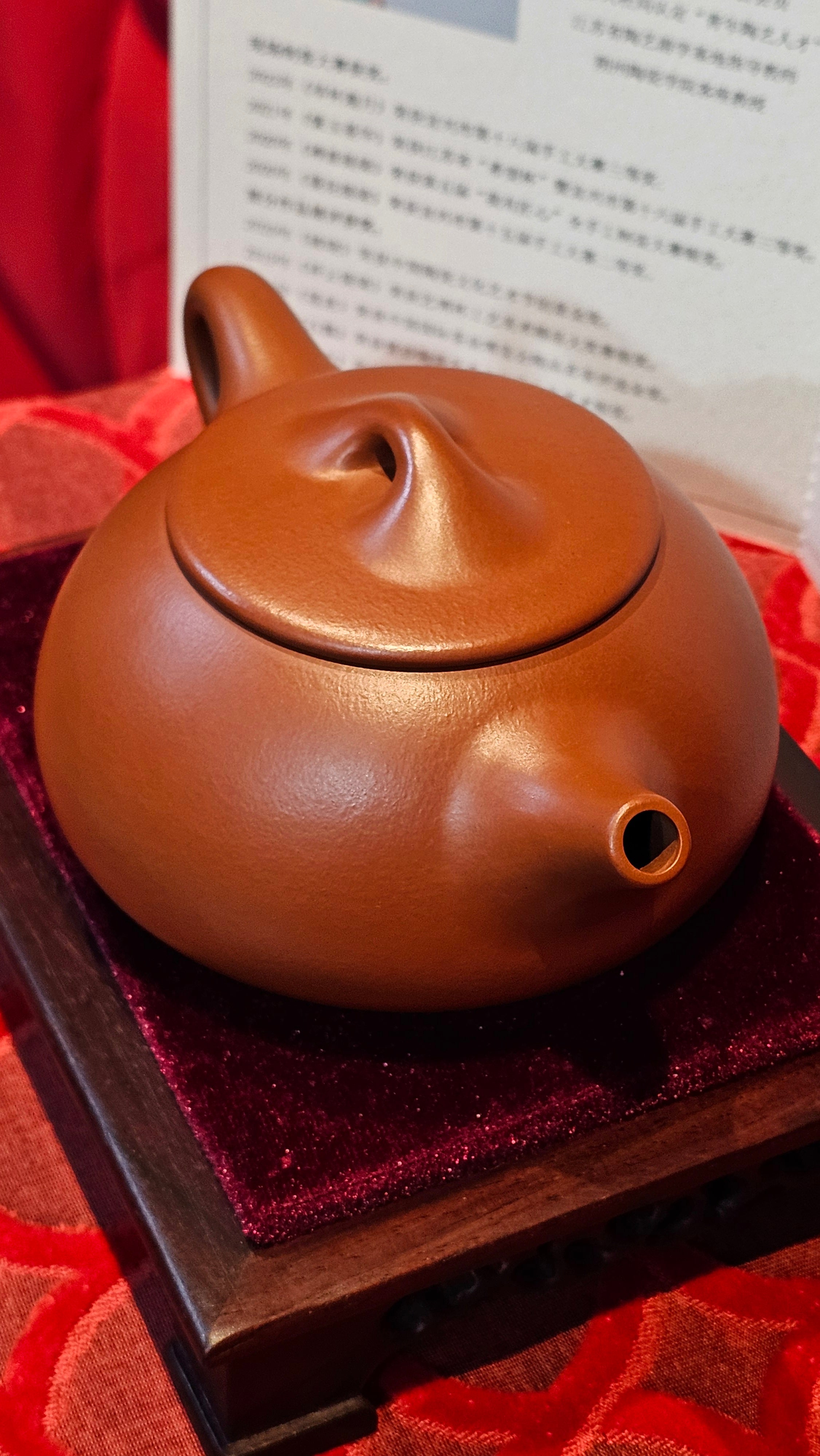 《满瓢》"Man Piao", 332.8ml, Xiao Mei Yao Zhu Ni 小煤窑朱泥 ~ Crafted by L3A Consummate Master Artist Li Yan Ru 李艳如 ~ !Congratulations to Ms S.M.! 1811hrs 2nd August 2025! Velden, The Netherlands🇳🇱.