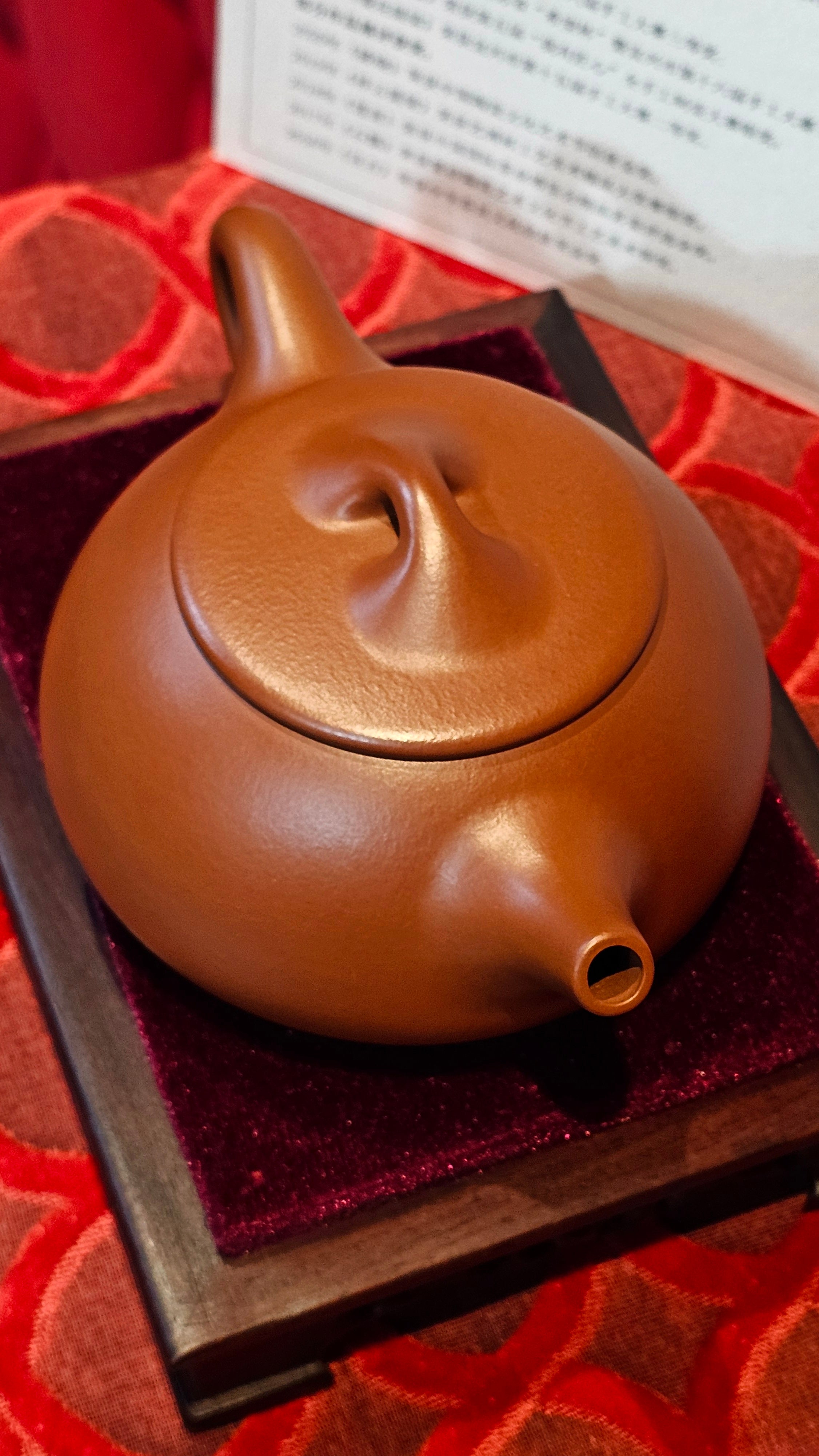 《满瓢》"Man Piao", 332.8ml, Xiao Mei Yao Zhu Ni 小煤窑朱泥 ~ Crafted by L3A Consummate Master Artist Li Yan Ru 李艳如 ~ !Congratulations to Ms S.M.! 1811hrs 2nd August 2025! Velden, The Netherlands🇳🇱.