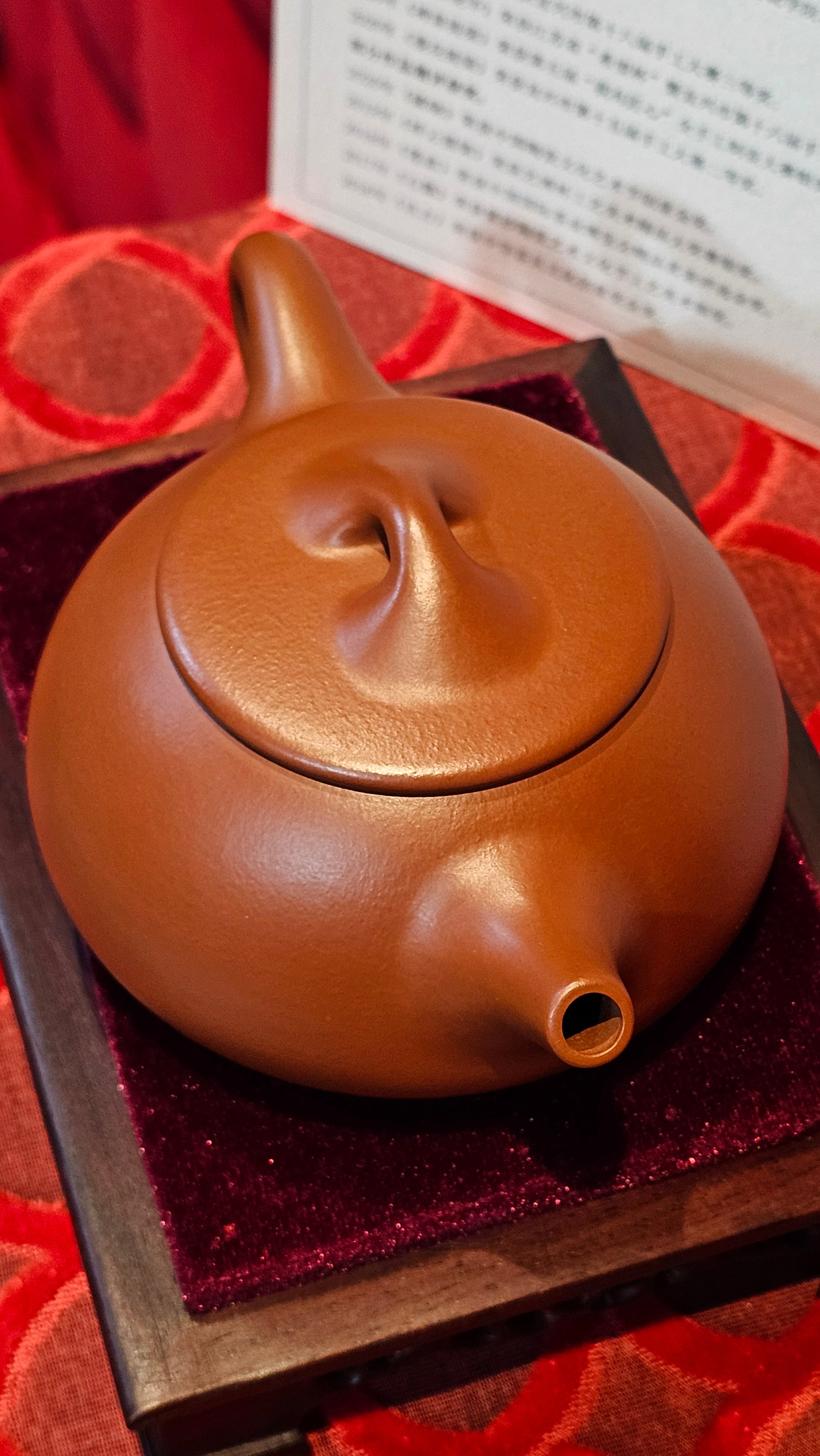 《满瓢》"Man Piao", 332.8ml, Xiao Mei Yao Zhu Ni 小煤窑朱泥 ~ Crafted by L3A Consummate Master Artist Li Yan Ru 李艳如 ~ !Congratulations to Ms S.M.! 1811hrs 2nd August 2025! Velden, The Netherlands🇳🇱.