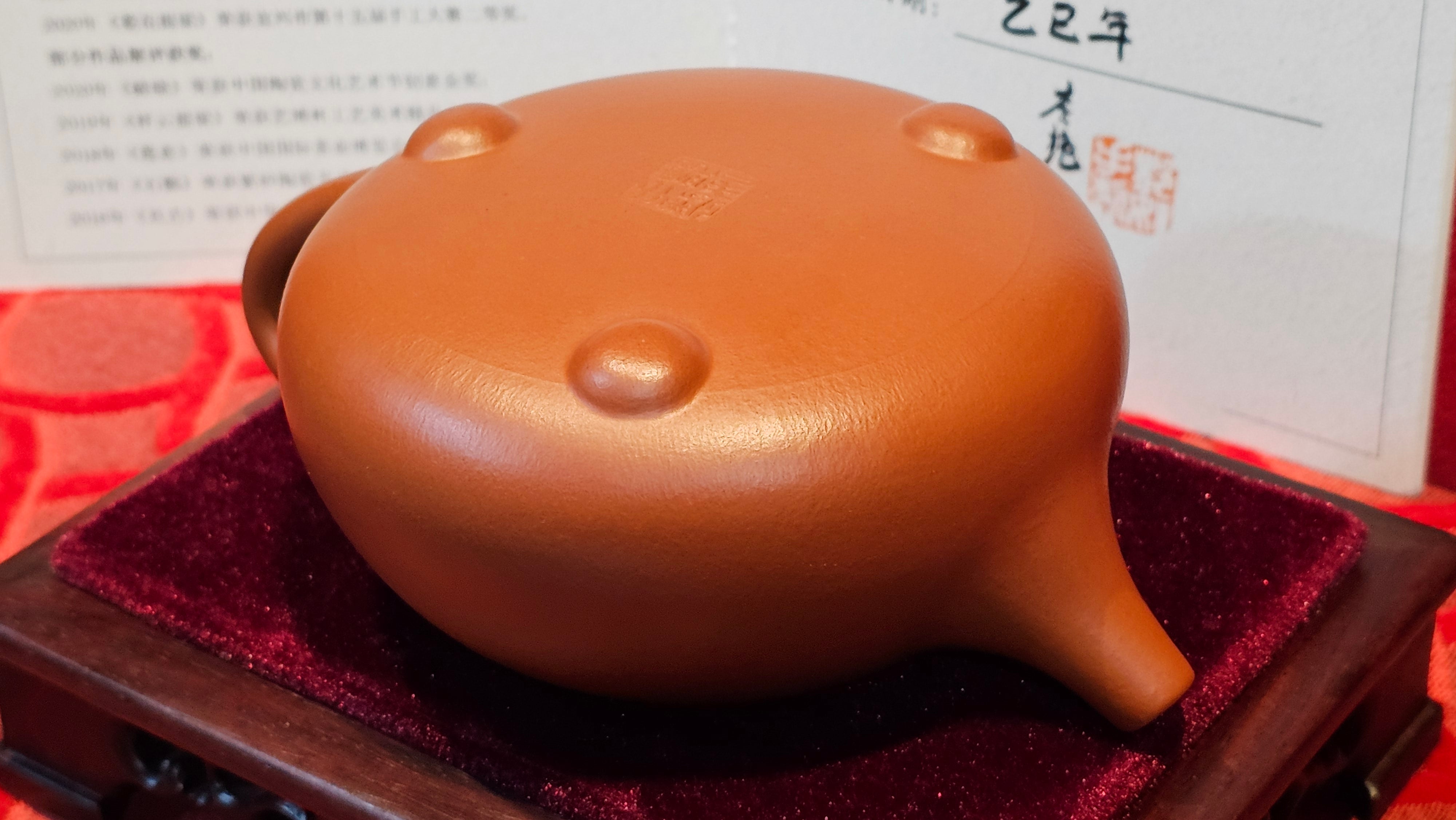 《满瓢》"Man Piao", 332.8ml, Xiao Mei Yao Zhu Ni 小煤窑朱泥 ~ Crafted by L3A Consummate Master Artist Li Yan Ru 李艳如 ~ !Congratulations to Ms S.M.! 1811hrs 2nd August 2025! Velden, The Netherlands🇳🇱.