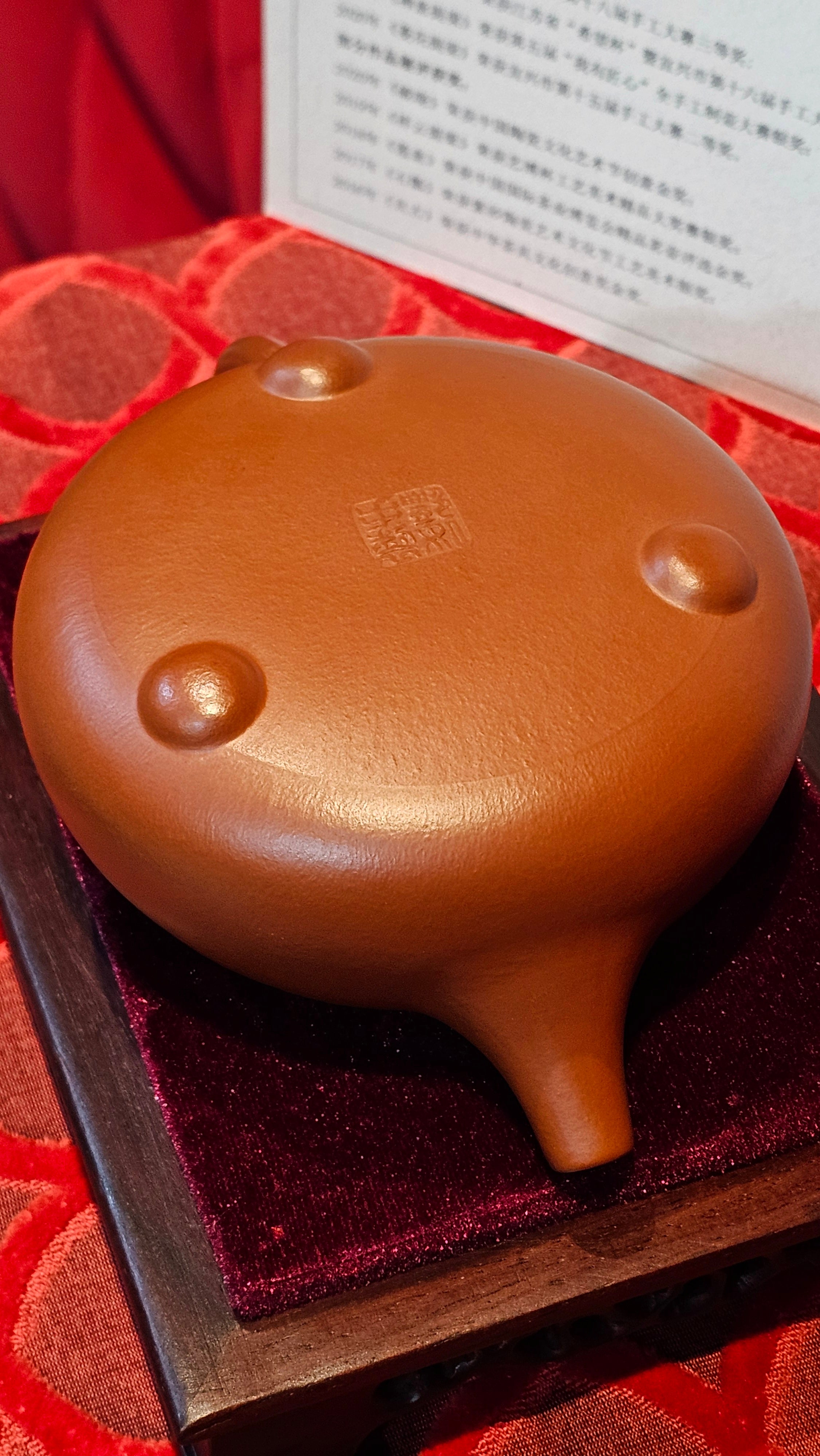 《满瓢》"Man Piao", 332.8ml, Xiao Mei Yao Zhu Ni 小煤窑朱泥 ~ Crafted by L3A Consummate Master Artist Li Yan Ru 李艳如 ~ !Congratulations to Ms S.M.! 1811hrs 2nd August 2025! Velden, The Netherlands🇳🇱.