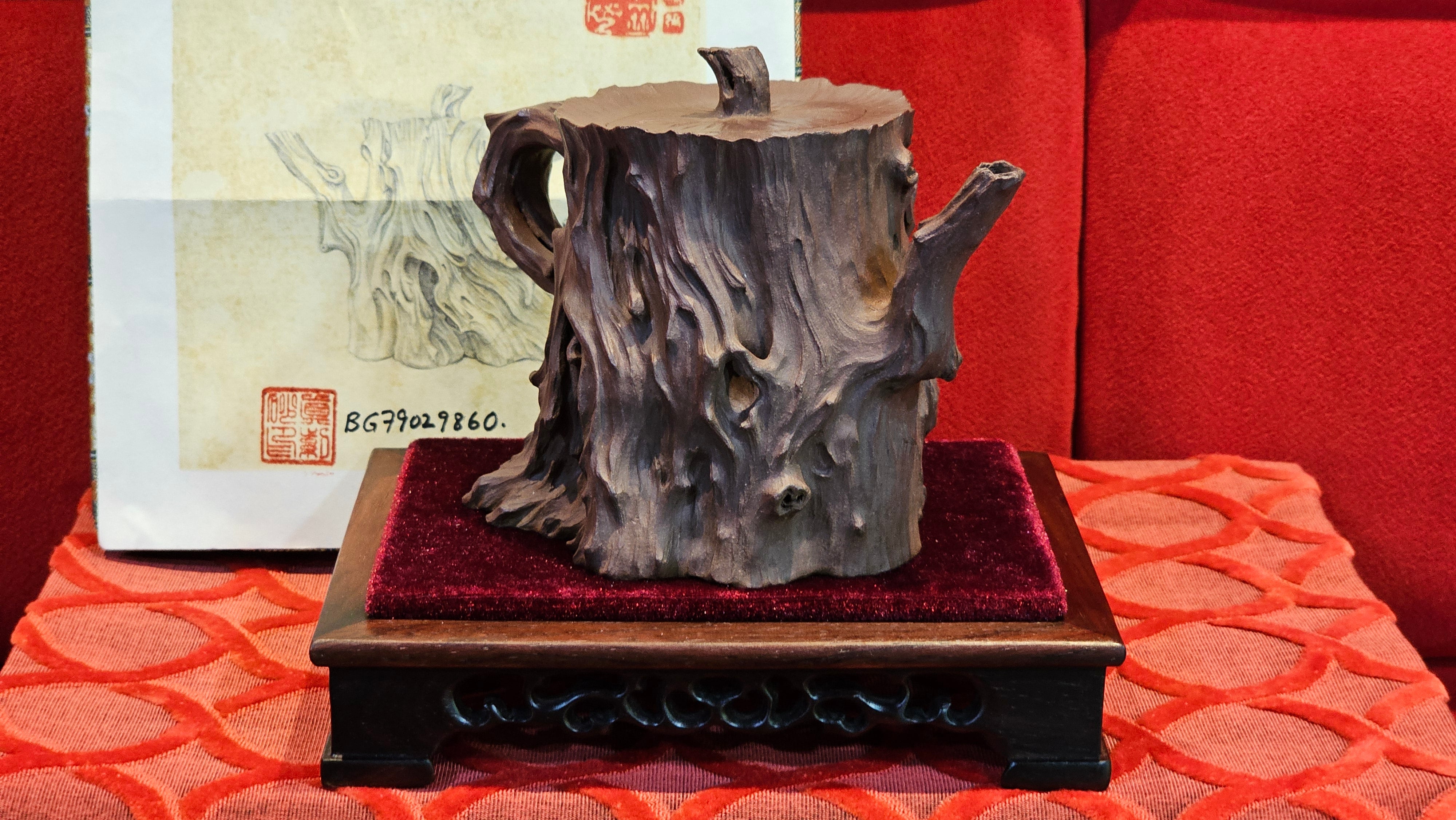 Commissioned work for Patron Mr Engel accomplished: Assoc Master 张雪磊 Zhang Xue Lei crafting the World Debut Ornate ZiSha Work Taking After The "Methuselah" Bristlecone Pine of North America. ~ Part 2 ~ 173 photos.