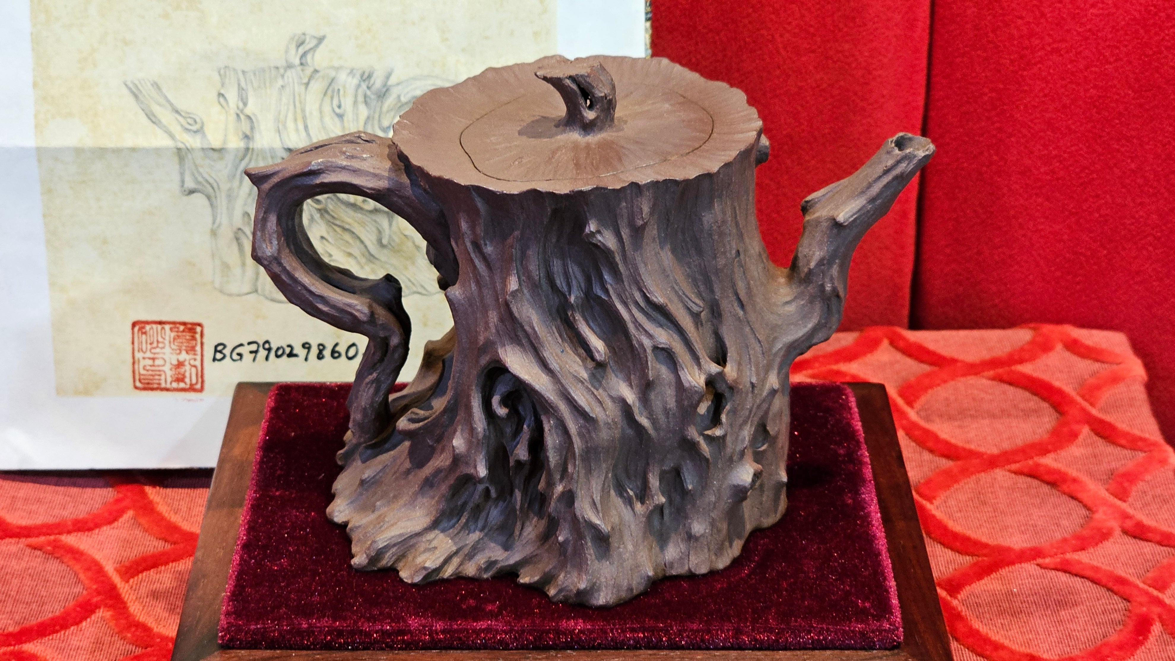 Commissioned work for Patron Mr Engel accomplished: Assoc Master 张雪磊 Zhang Xue Lei crafting the World Debut Ornate ZiSha Work Taking After The "Methuselah" Bristlecone Pine of North America. ~ Part 2 ~ 173 photos.