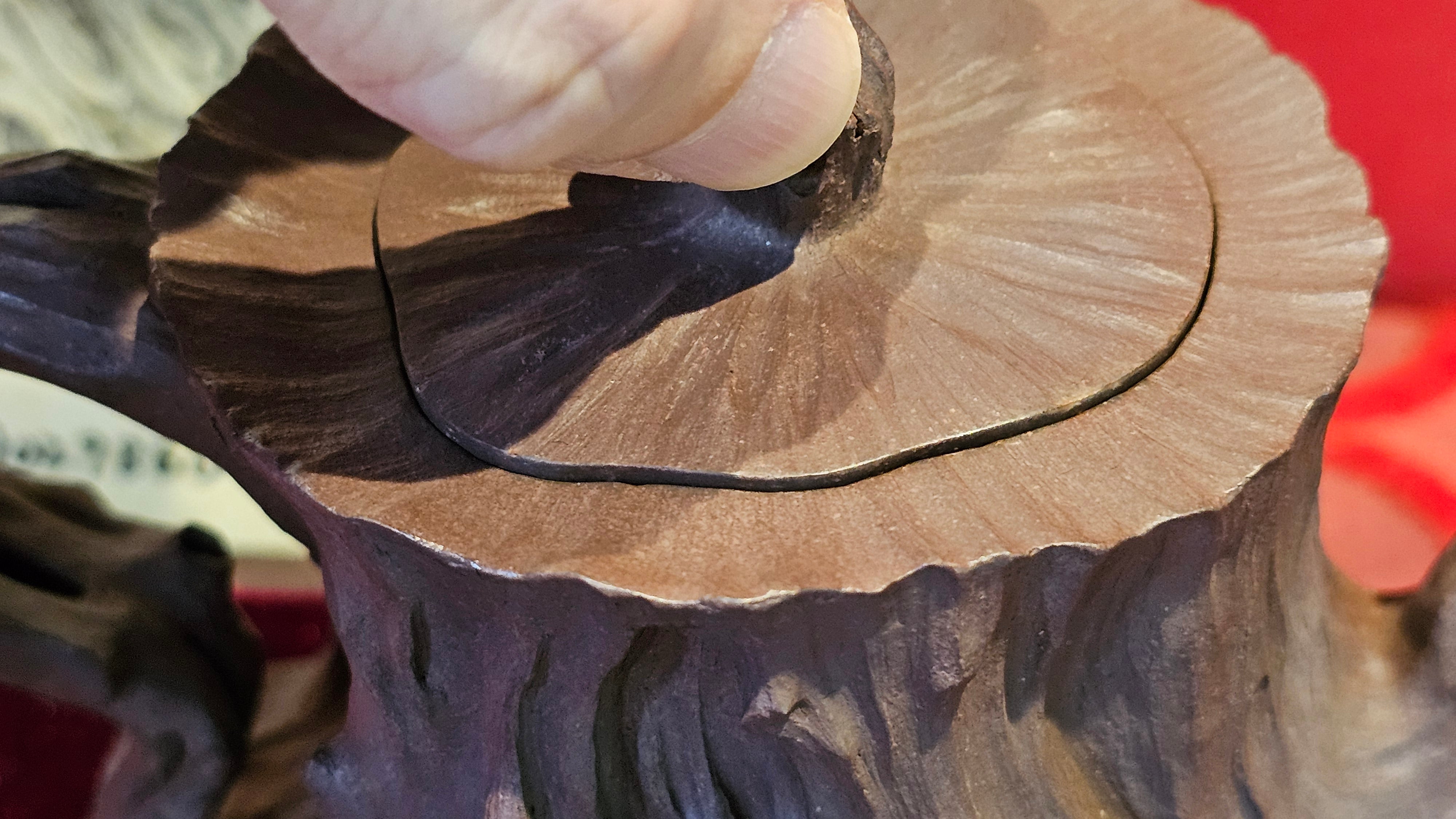 Commissioned work for Patron Mr Engel accomplished: Assoc Master 张雪磊 Zhang Xue Lei crafting the World Debut Ornate ZiSha Work Taking After The "Methuselah" Bristlecone Pine of North America. ~ Part 2 ~ 173 photos.