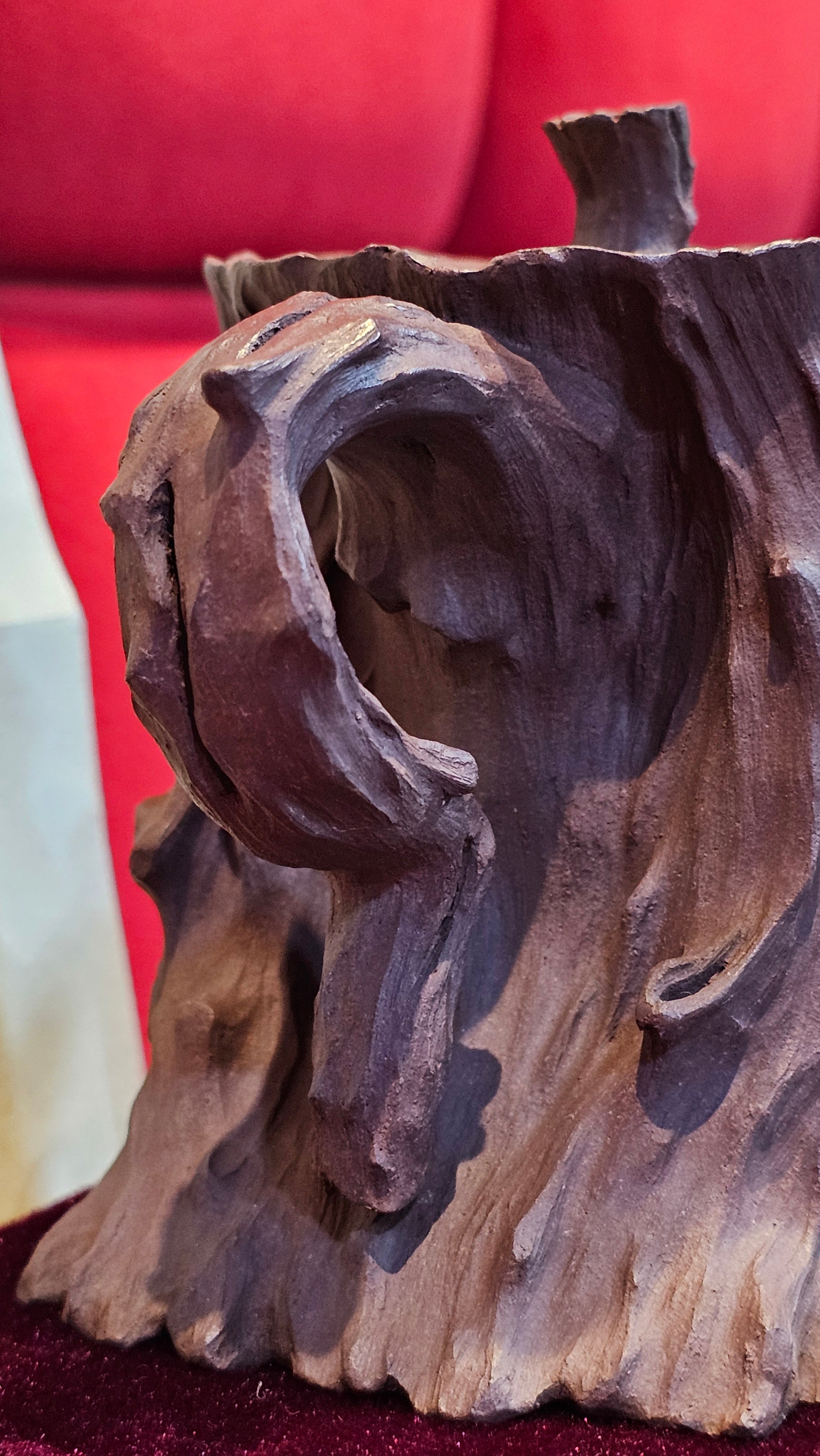 Commissioned work for Patron Mr Engel accomplished: Assoc Master 张雪磊 Zhang Xue Lei crafting the World Debut Ornate ZiSha Work Taking After The "Methuselah" Bristlecone Pine of North America. ~ Part 2 ~ 173 photos.