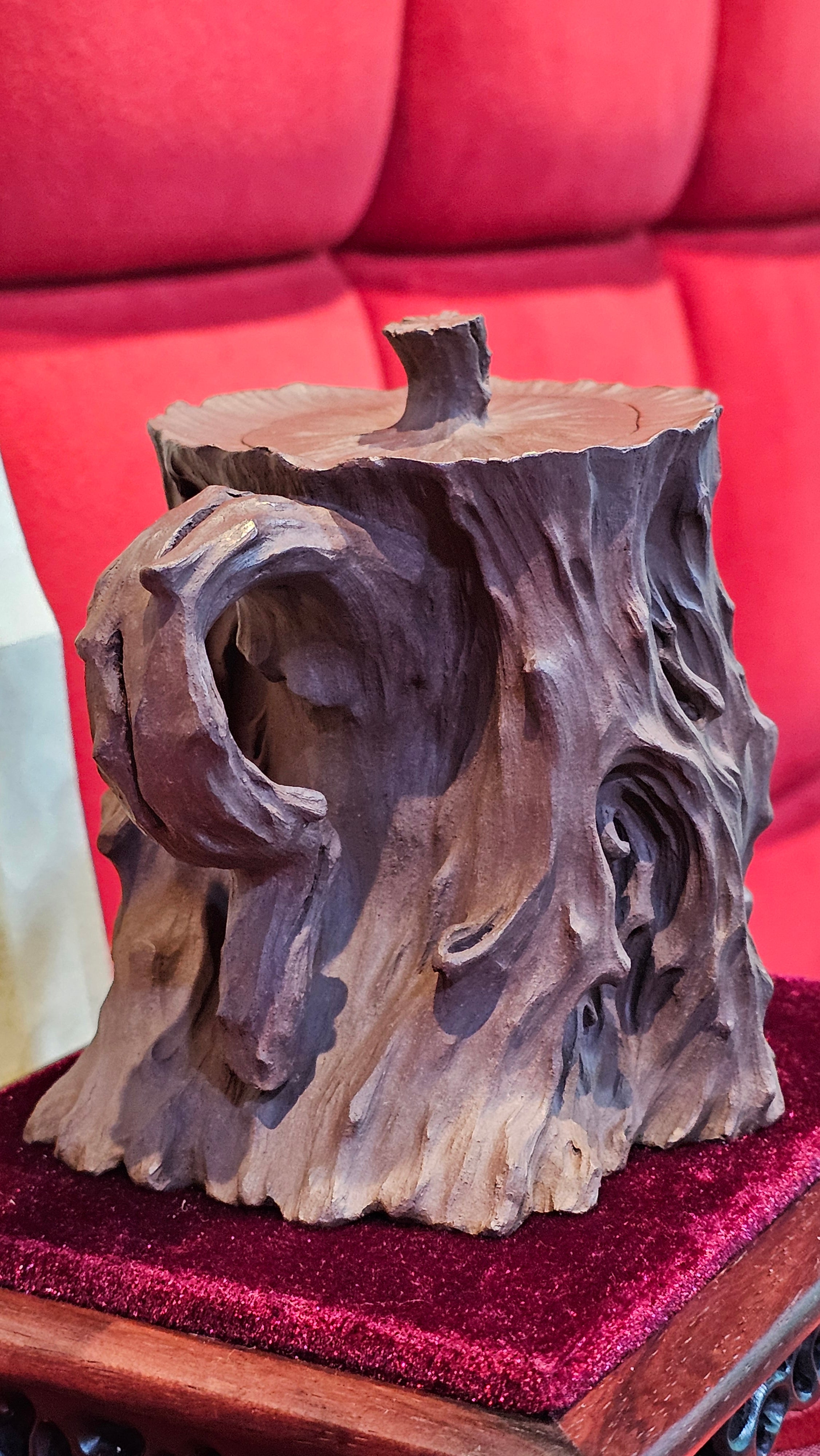 Commissioned work for Patron Mr Engel accomplished: Assoc Master 张雪磊 Zhang Xue Lei crafting the World Debut Ornate ZiSha Work Taking After The "Methuselah" Bristlecone Pine of North America. ~ Part 2 ~ 173 photos.