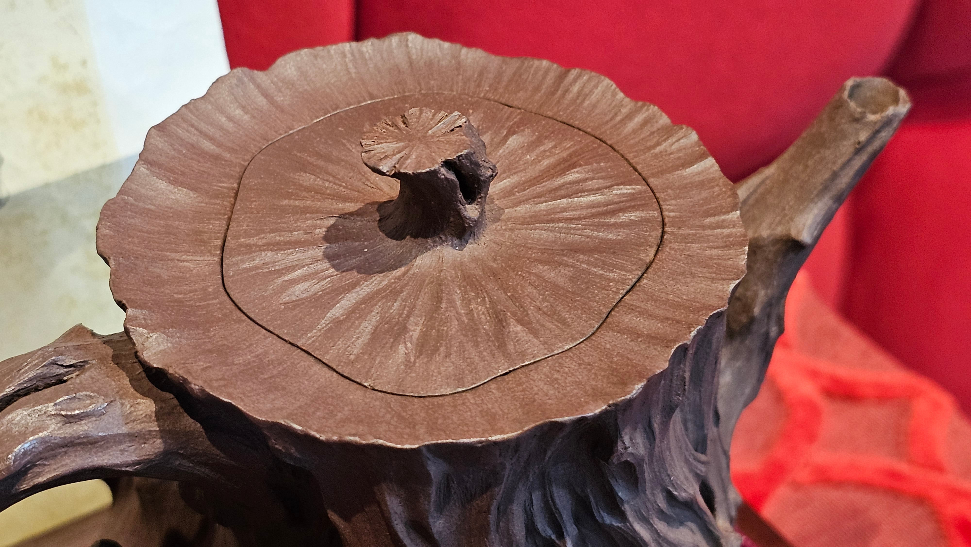 Commissioned work for Patron Mr Engel accomplished: Assoc Master 张雪磊 Zhang Xue Lei crafting the World Debut Ornate ZiSha Work Taking After The "Methuselah" Bristlecone Pine of North America. ~ Part 2 ~ 173 photos.