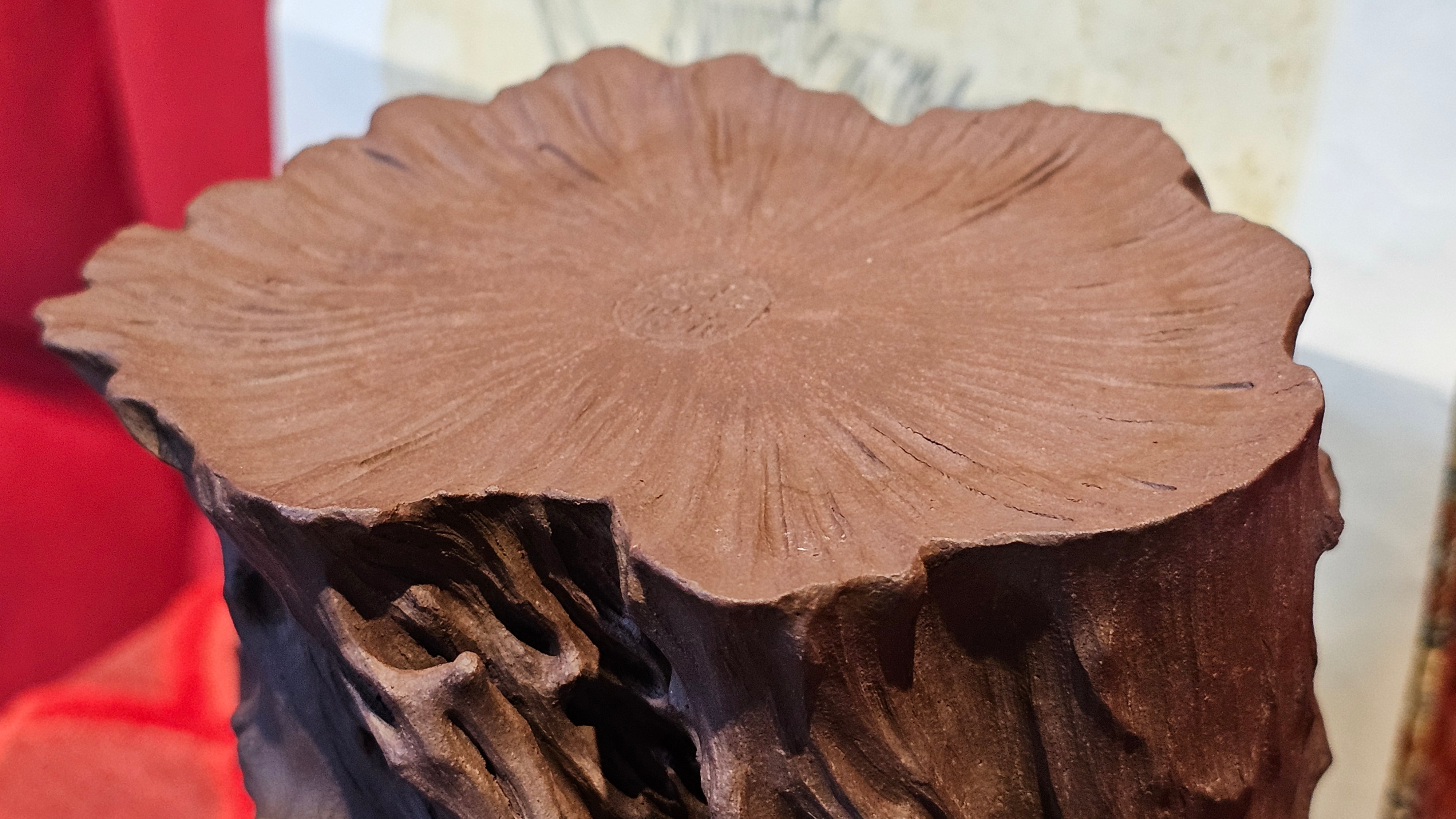 Commissioned work for Patron Mr Engel accomplished: Assoc Master 张雪磊 Zhang Xue Lei crafting the World Debut Ornate ZiSha Work Taking After The "Methuselah" Bristlecone Pine of North America. ~ Part 2 ~ 173 photos.