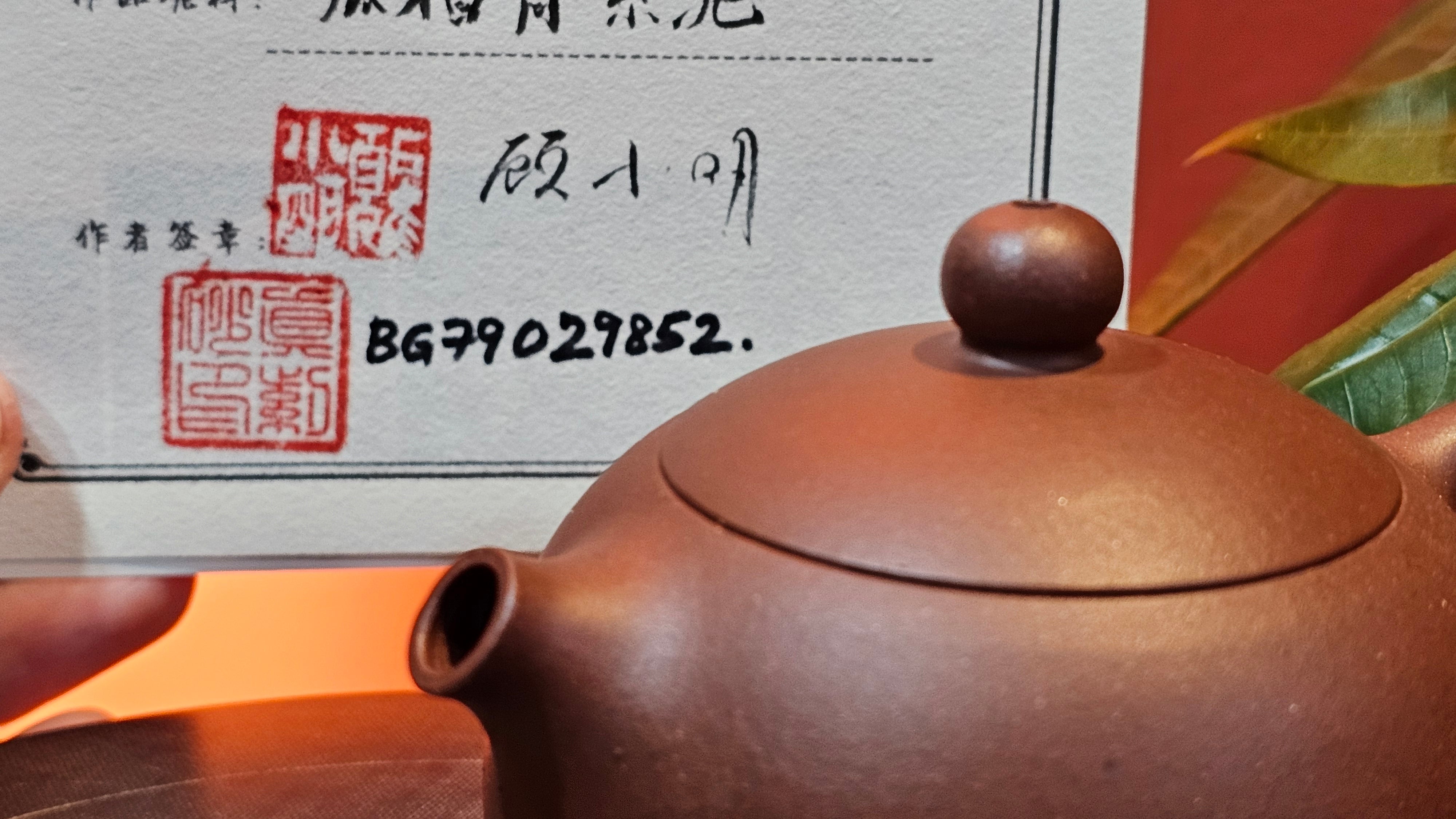 Xi Shi 西施, 165.3ml, Di Cao Qing Zi Ni 底槽青紫泥, by Craftsman Gu Xiao Ming 顾小明 ~ !Congratulations to Mr T.F., 0914hrs 12th July 2025, Statesville, NC!