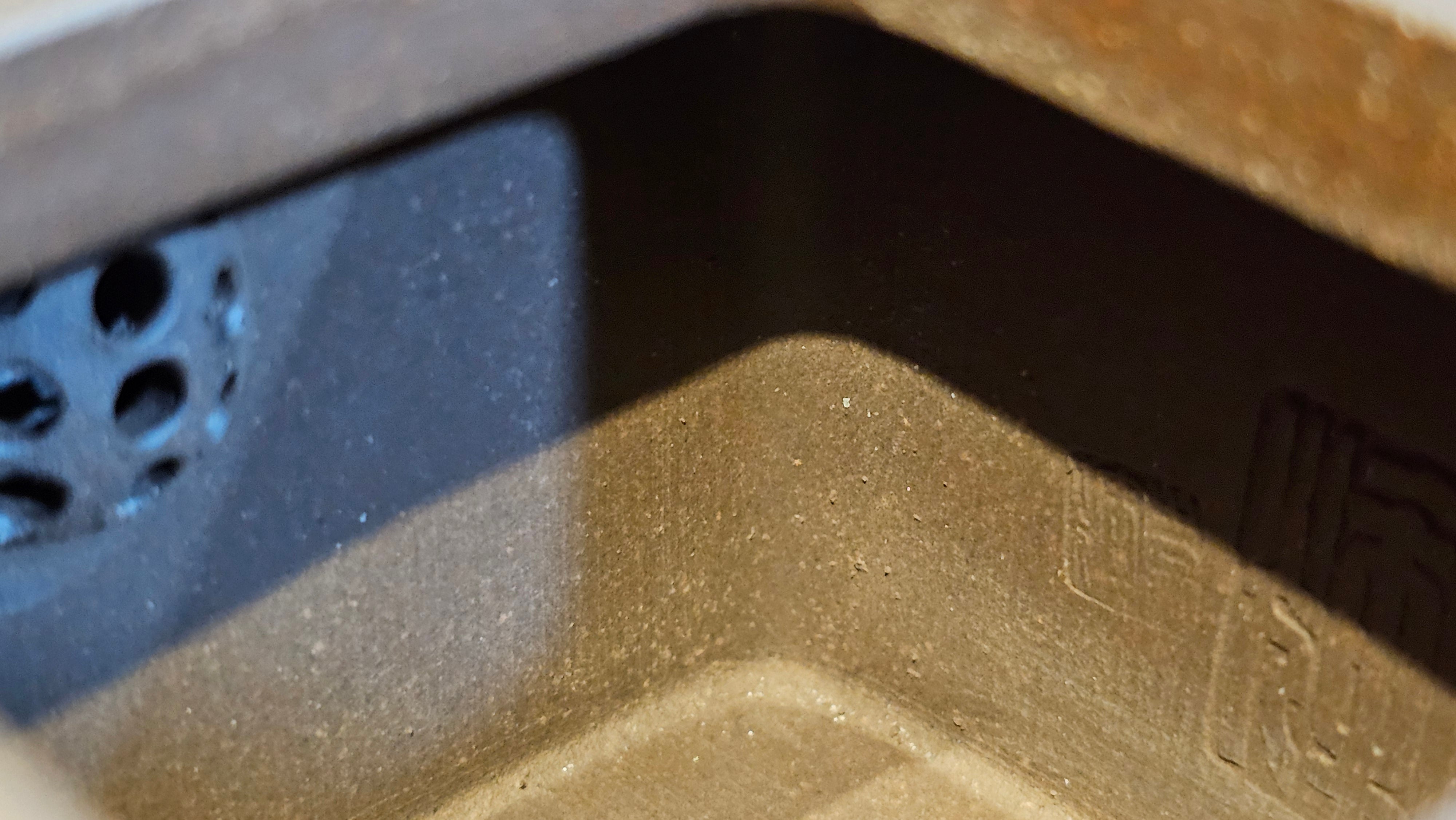 《静远四方》"Jing Yuan Si Fang ~ Stillness, expansive in Four Directions", 161.8ml, "卓而不群" and Lotus Flower Engraving, Di Cao Qing Zi Ni 底槽青紫泥, by L2A Senior Consummate Artist Yuan Hui 袁辉 ~ Congratulations!to Ms A.C., 0918hrs 12th July 2025, Santa Clara, CA!