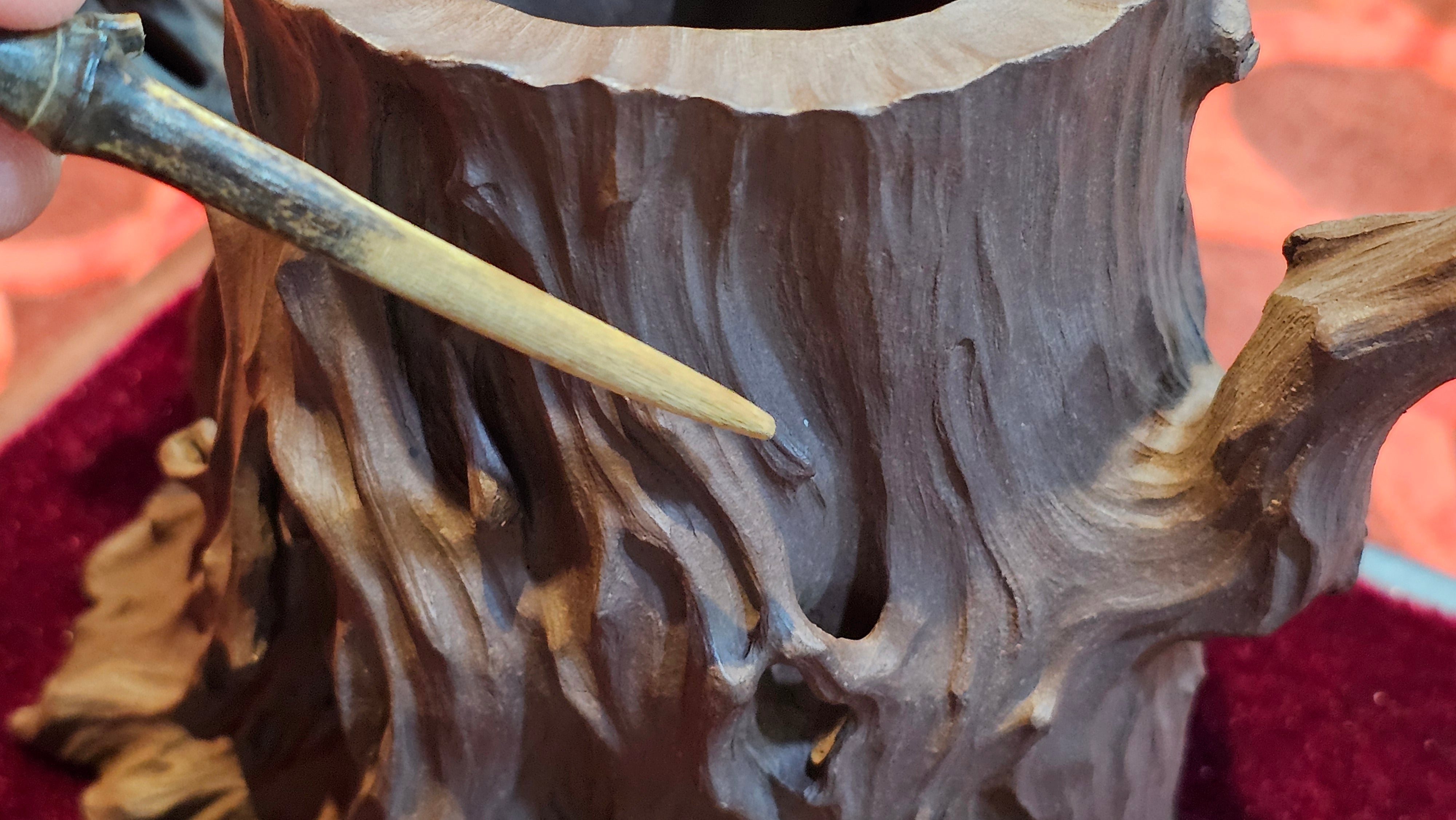 Commissioned work for Patron Mr Engel accomplished: Assoc Master 张雪磊 Zhang Xue Lei crafting the World Debut Ornate ZiSha Work Taking After The "Methuselah" Bristlecone Pine of North America. ~ Part 2 ~ 173 photos.