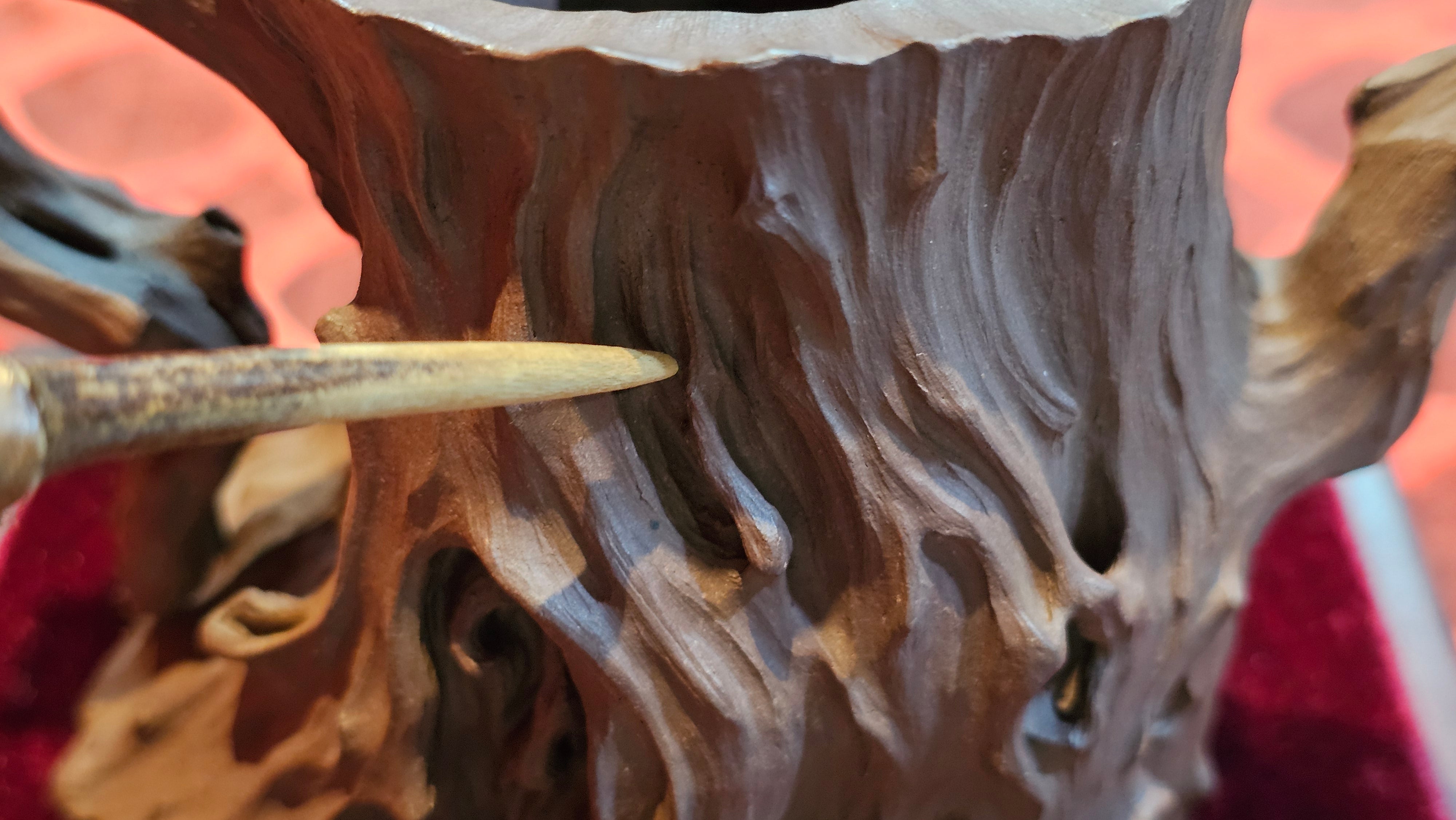 Commissioned work for Patron Mr Engel accomplished: Assoc Master 张雪磊 Zhang Xue Lei crafting the World Debut Ornate ZiSha Work Taking After The "Methuselah" Bristlecone Pine of North America. ~ Part 2 ~ 173 photos.