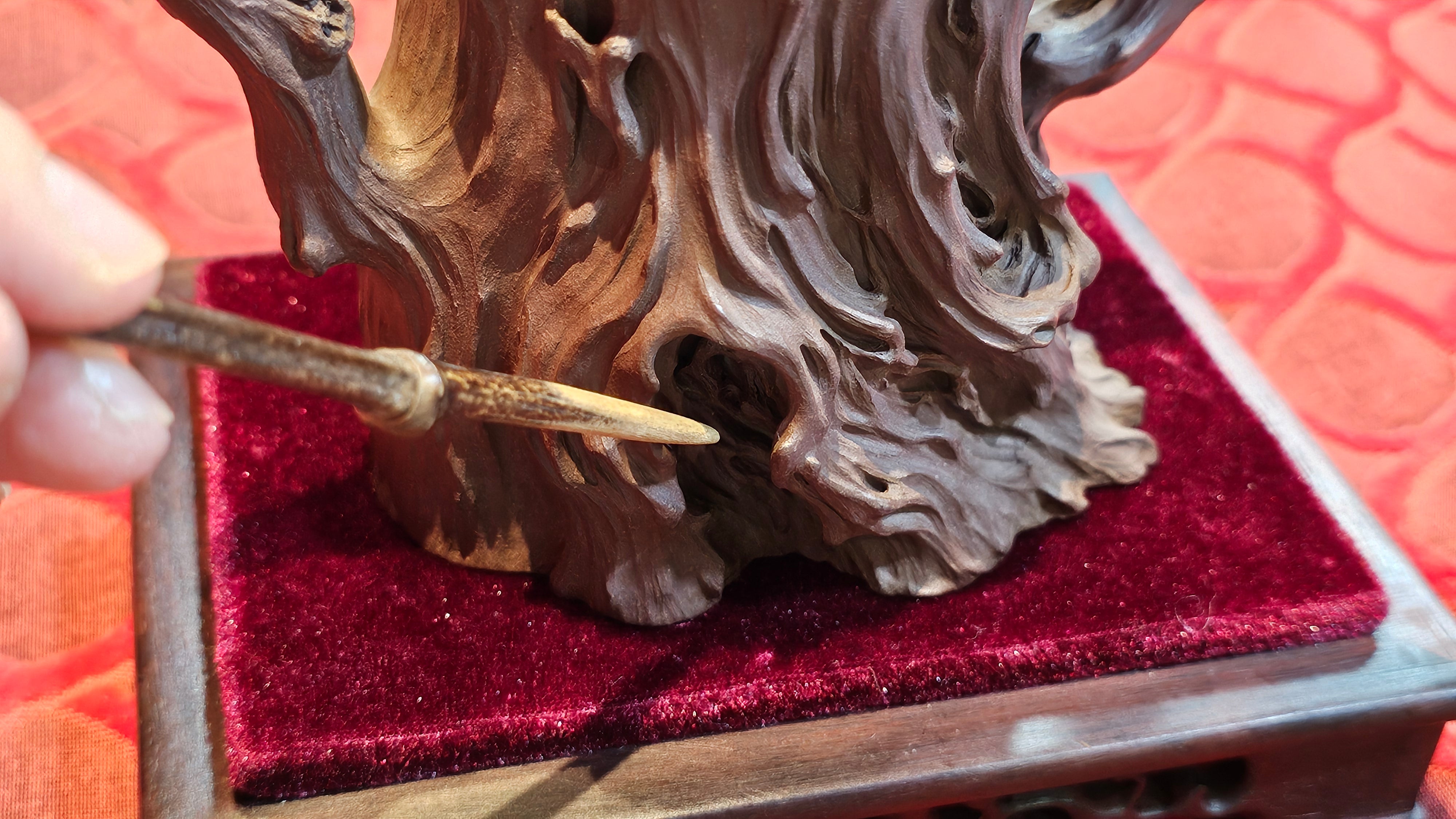 Commissioned work for Patron Mr Engel accomplished: Assoc Master 张雪磊 Zhang Xue Lei crafting the World Debut Ornate ZiSha Work Taking After The "Methuselah" Bristlecone Pine of North America. ~ Part 2 ~ 173 photos.