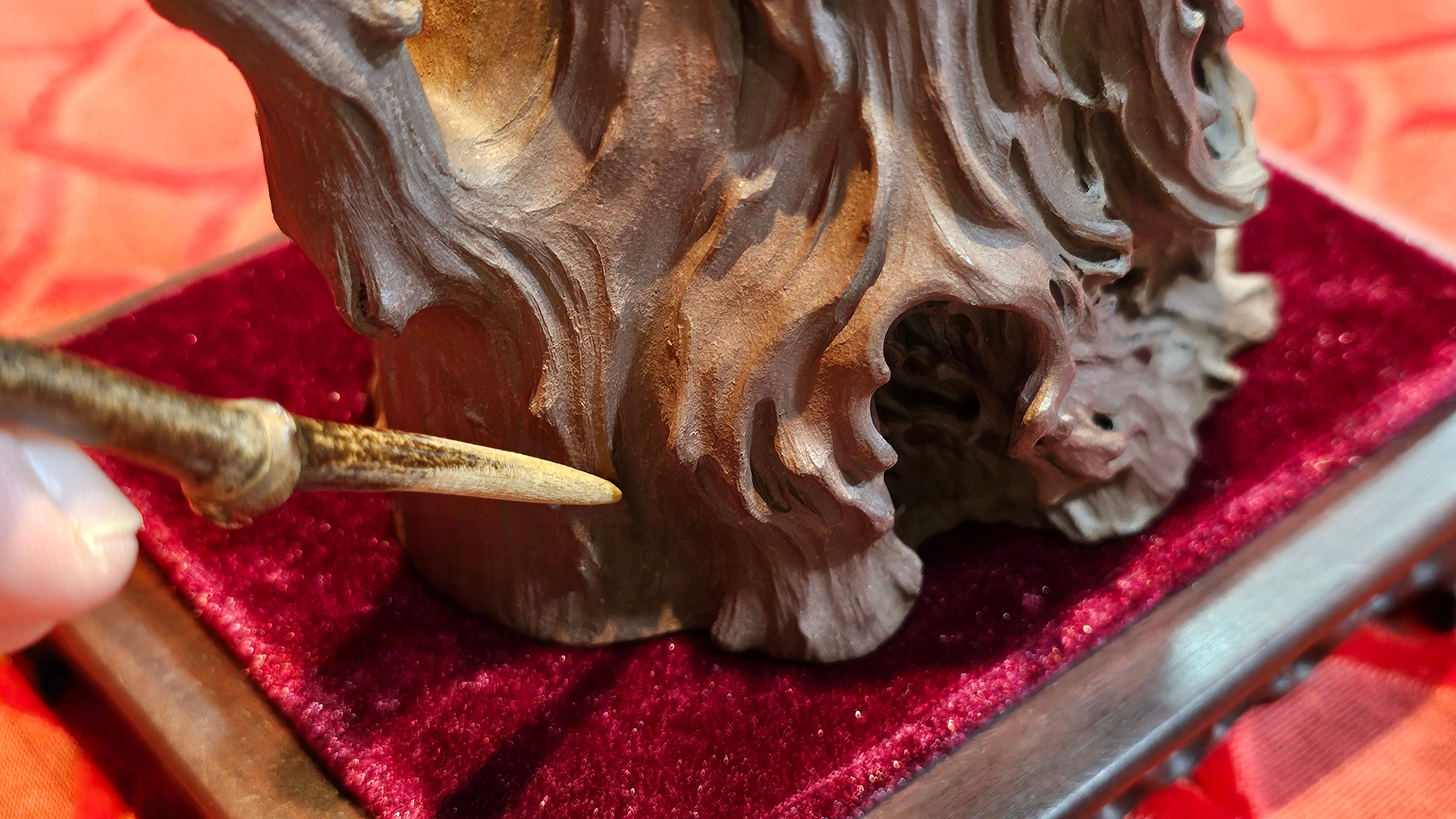 Commissioned work for Patron Mr Engel accomplished: Assoc Master 张雪磊 Zhang Xue Lei crafting the World Debut Ornate ZiSha Work Taking After The "Methuselah" Bristlecone Pine of North America. ~ Part 2 ~ 173 photos.