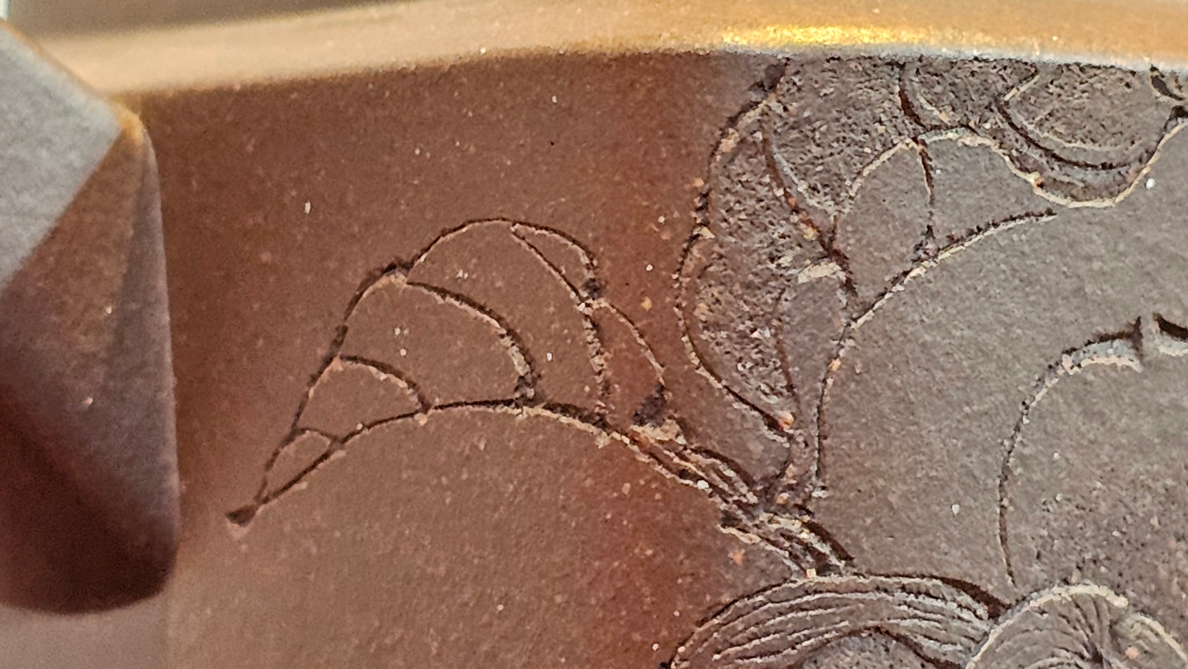 《静远四方》"Jing Yuan Si Fang ~ Stillness, expansive in Four Directions", 161.8ml, "卓而不群" and Lotus Flower Engraving, Di Cao Qing Zi Ni 底槽青紫泥, by L2A Senior Consummate Artist Yuan Hui 袁辉 ~ Congratulations!to Ms A.C., 0918hrs 12th July 2025, Santa Clara, CA!