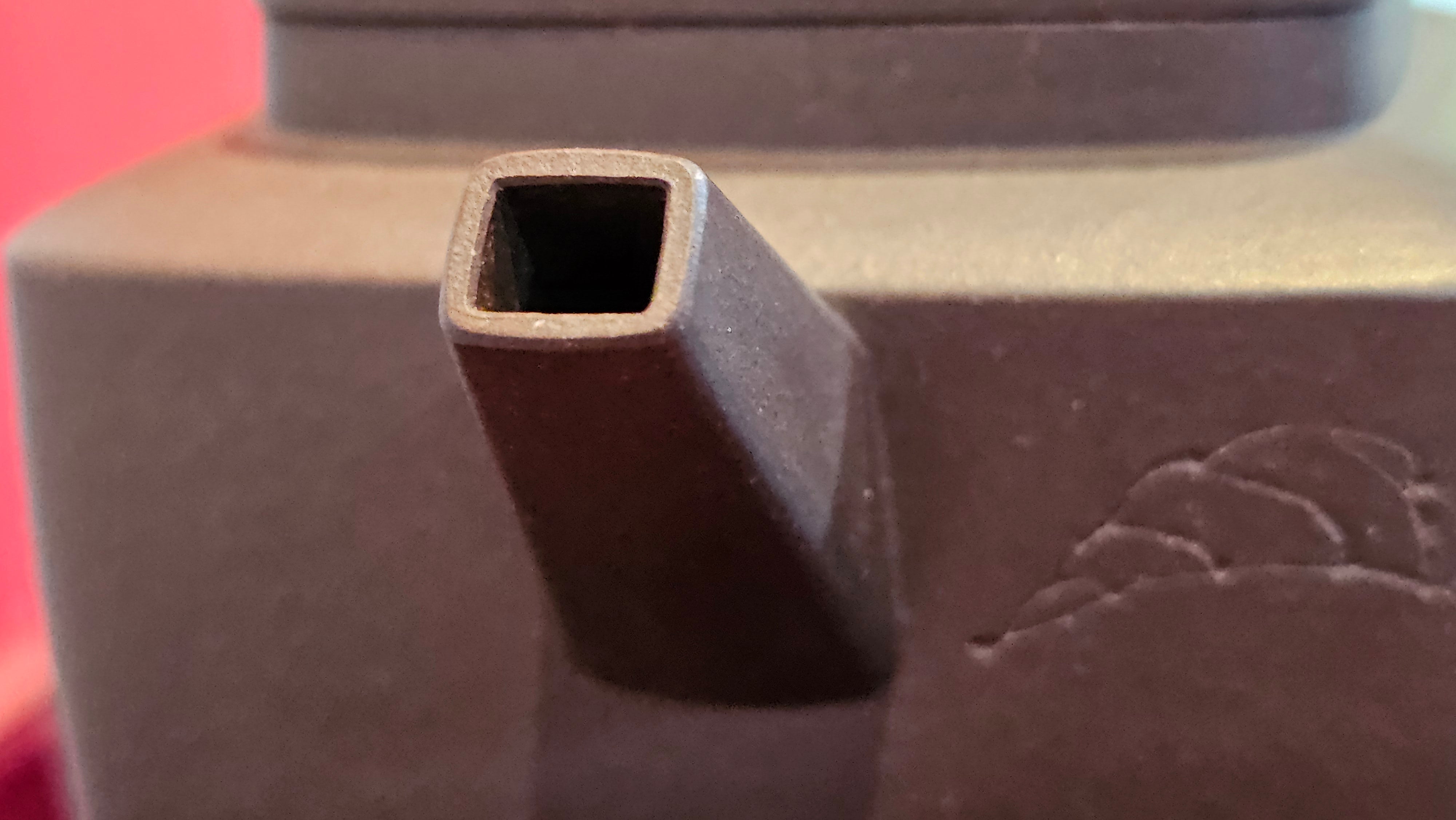 《静远四方》"Jing Yuan Si Fang ~ Stillness, expansive in Four Directions", 161.8ml, "卓而不群" and Lotus Flower Engraving, Di Cao Qing Zi Ni 底槽青紫泥, by L2A Senior Consummate Artist Yuan Hui 袁辉 ~ Congratulations!to Ms A.C., 0918hrs 12th July 2025, Santa Clara, CA!