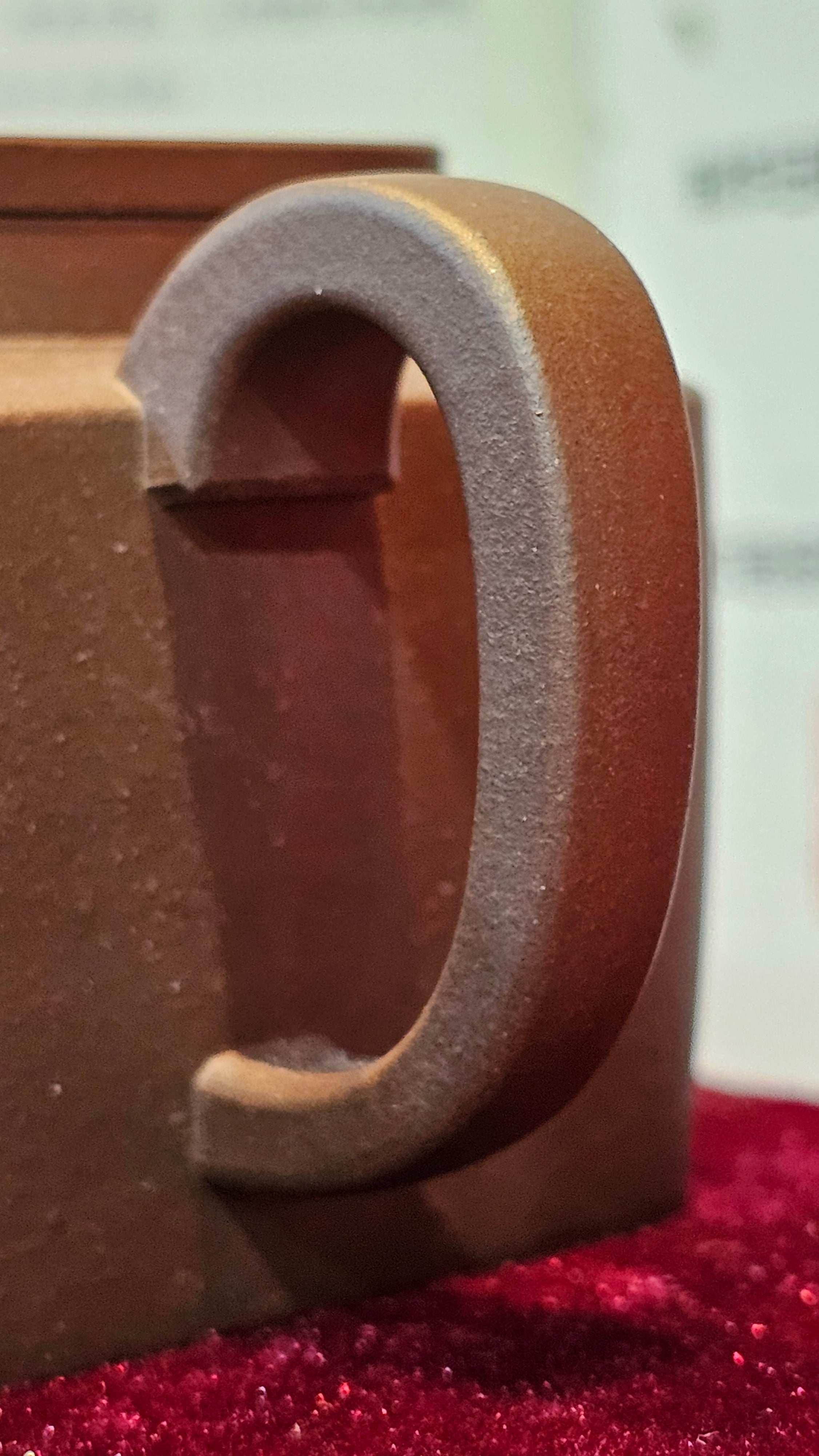 《静远四方》"Jing Yuan Si Fang ~ Stillness, expansive in Four Directions", 161.8ml, "卓而不群" and Lotus Flower Engraving, Di Cao Qing Zi Ni 底槽青紫泥, by L2A Senior Consummate Artist Yuan Hui 袁辉 ~ Congratulations!to Ms A.C., 0918hrs 12th July 2025, Santa Clara, CA!