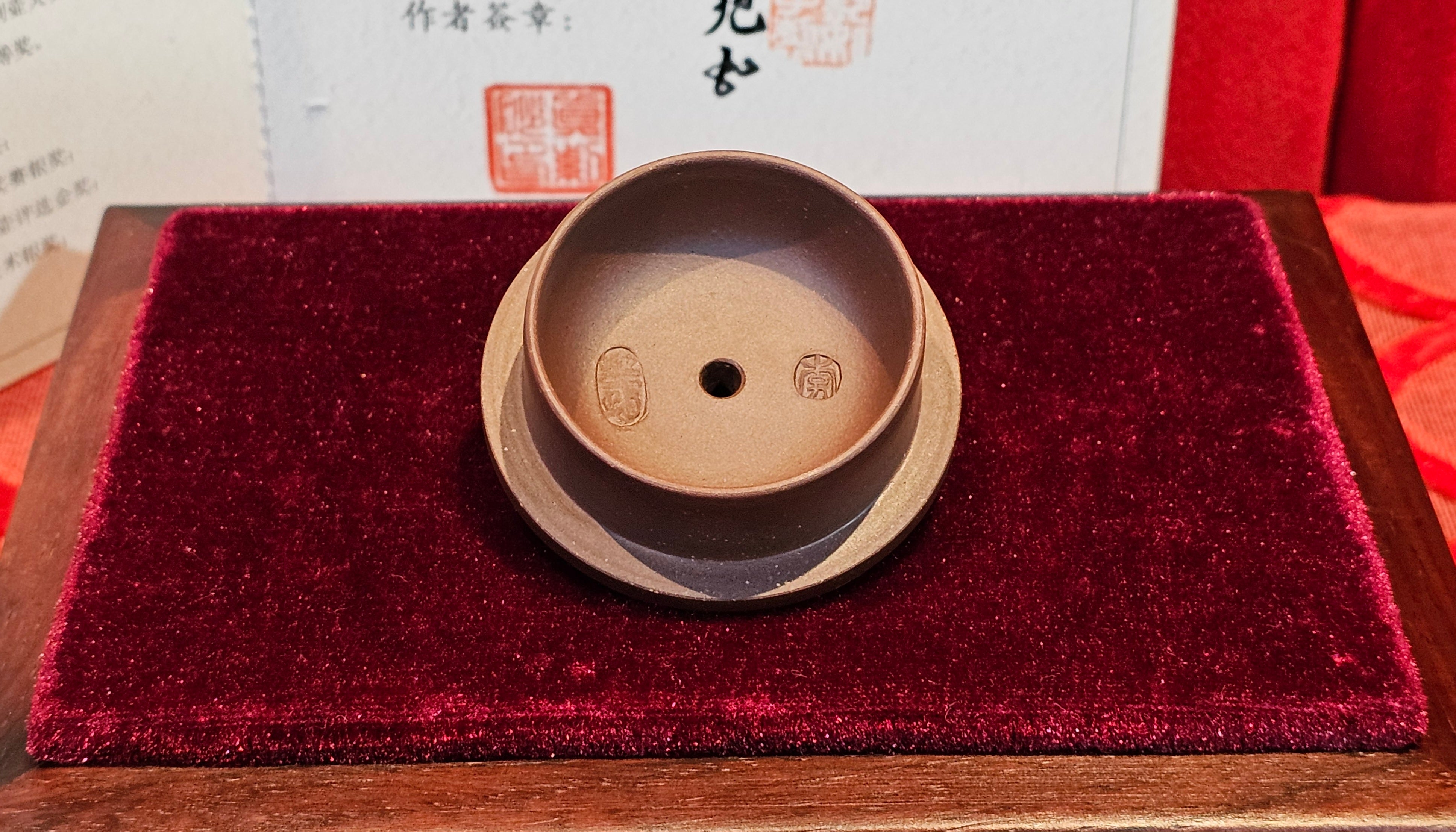 《玉珠》"Yu Zhu ~ A Bead of Jade", 247.6ml (largish), Lao Zi Ni 老紫泥 ~ Crafted by L3A Consummate Master Artist Li Yan Ru 李艳如 ~ Congratulations, to Mr A.R., 1034hrs 17th July 2025, Talent, OR!!