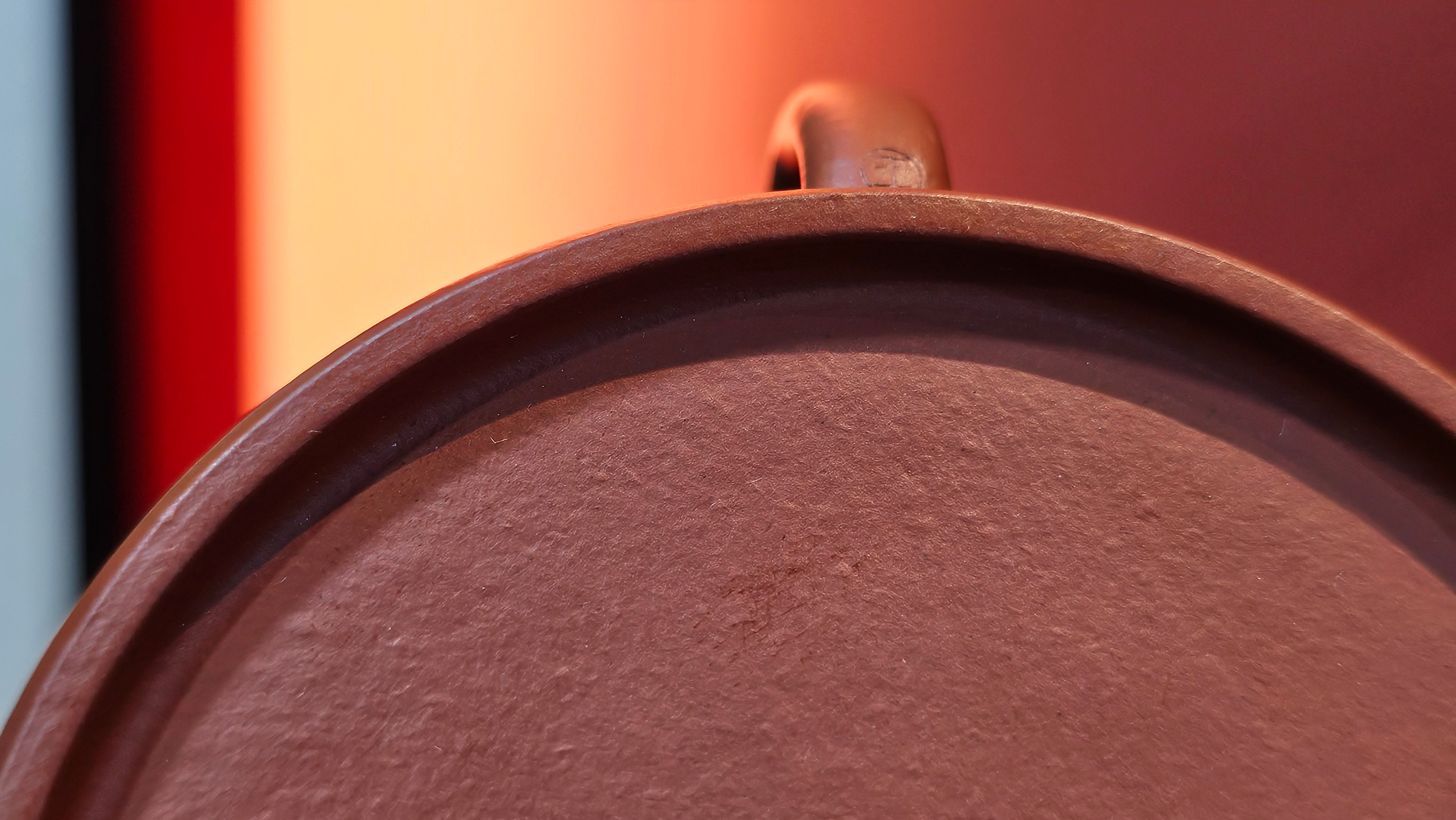 Yun Zhu 云柱 "Pillar of the Heavens", 141.8ml, Xiao Mei Yao Zhu Ni 小煤窑朱泥,  by our Collaborative Craftsman Wang Hui 王慧 ~ "劲竹凌风" and Bamboo Engraving by Craftsman Yi De Shu 一德书 ~ Congratulations to Mr D.!, 1109hrs 16th July 2025, Baldwin Park, CA.