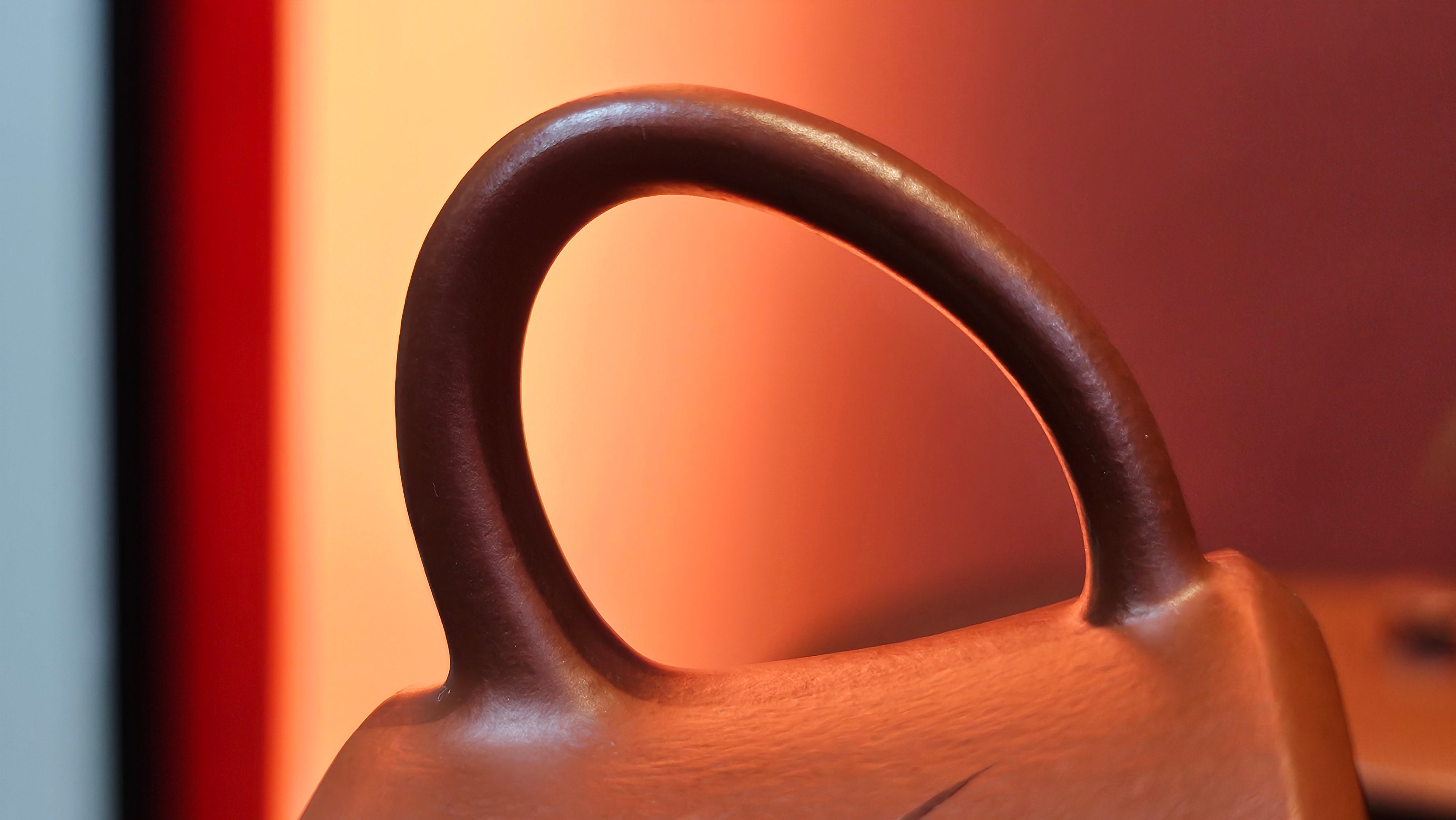 Yun Zhu 云柱 "Pillar of the Heavens", 141.8ml, Xiao Mei Yao Zhu Ni 小煤窑朱泥,  by our Collaborative Craftsman Wang Hui 王慧 ~ "劲竹凌风" and Bamboo Engraving by Craftsman Yi De Shu 一德书 ~ Congratulations to Mr D.!, 1109hrs 16th July 2025, Baldwin Park, CA.