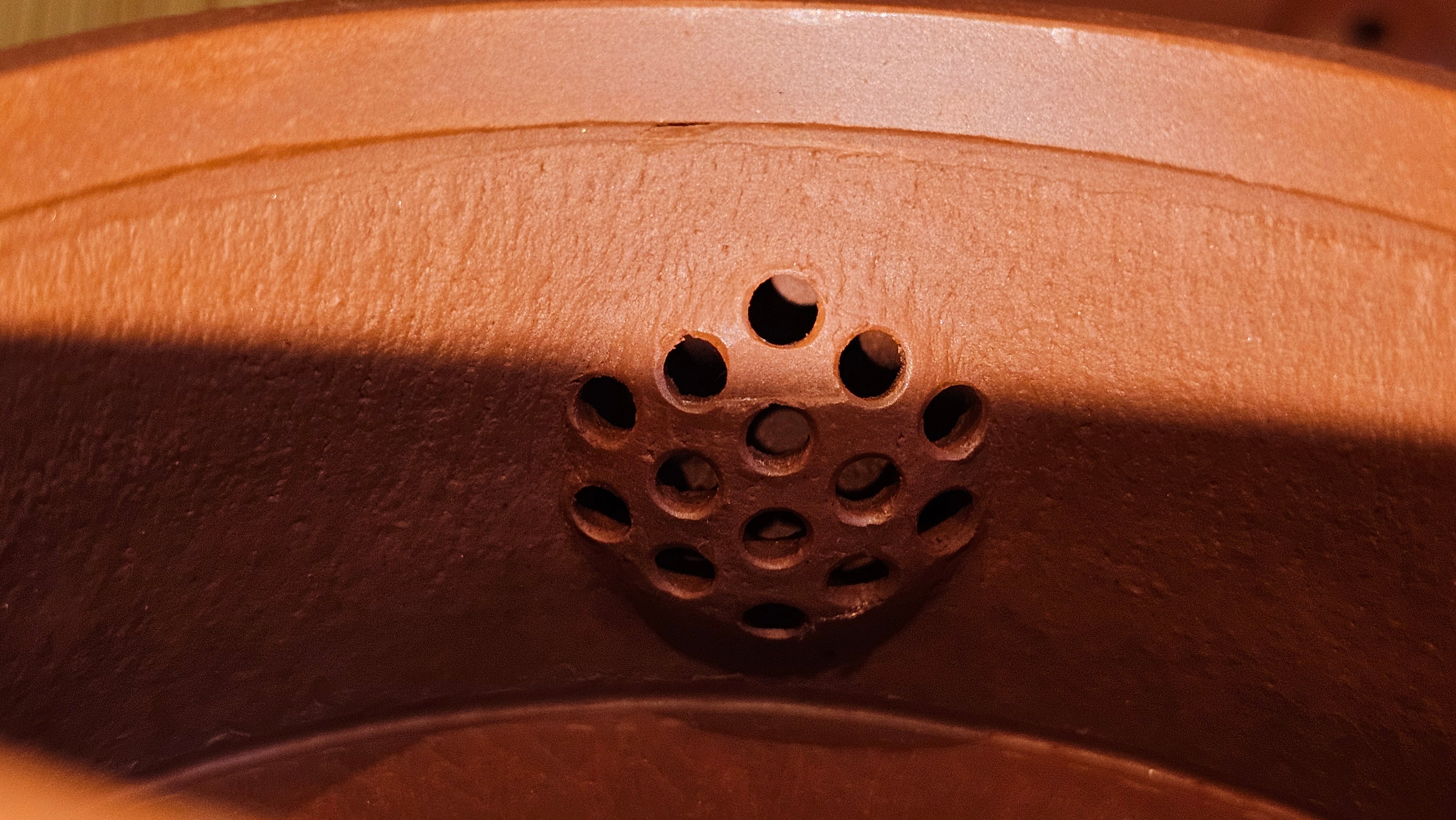 Yun Zhu 云柱 "Pillar of the Heavens", 141.8ml, Xiao Mei Yao Zhu Ni 小煤窑朱泥,  by our Collaborative Craftsman Wang Hui 王慧 ~ "劲竹凌风" and Bamboo Engraving by Craftsman Yi De Shu 一德书 ~ Congratulations to Mr D.!, 1109hrs 16th July 2025, Baldwin Park, CA.