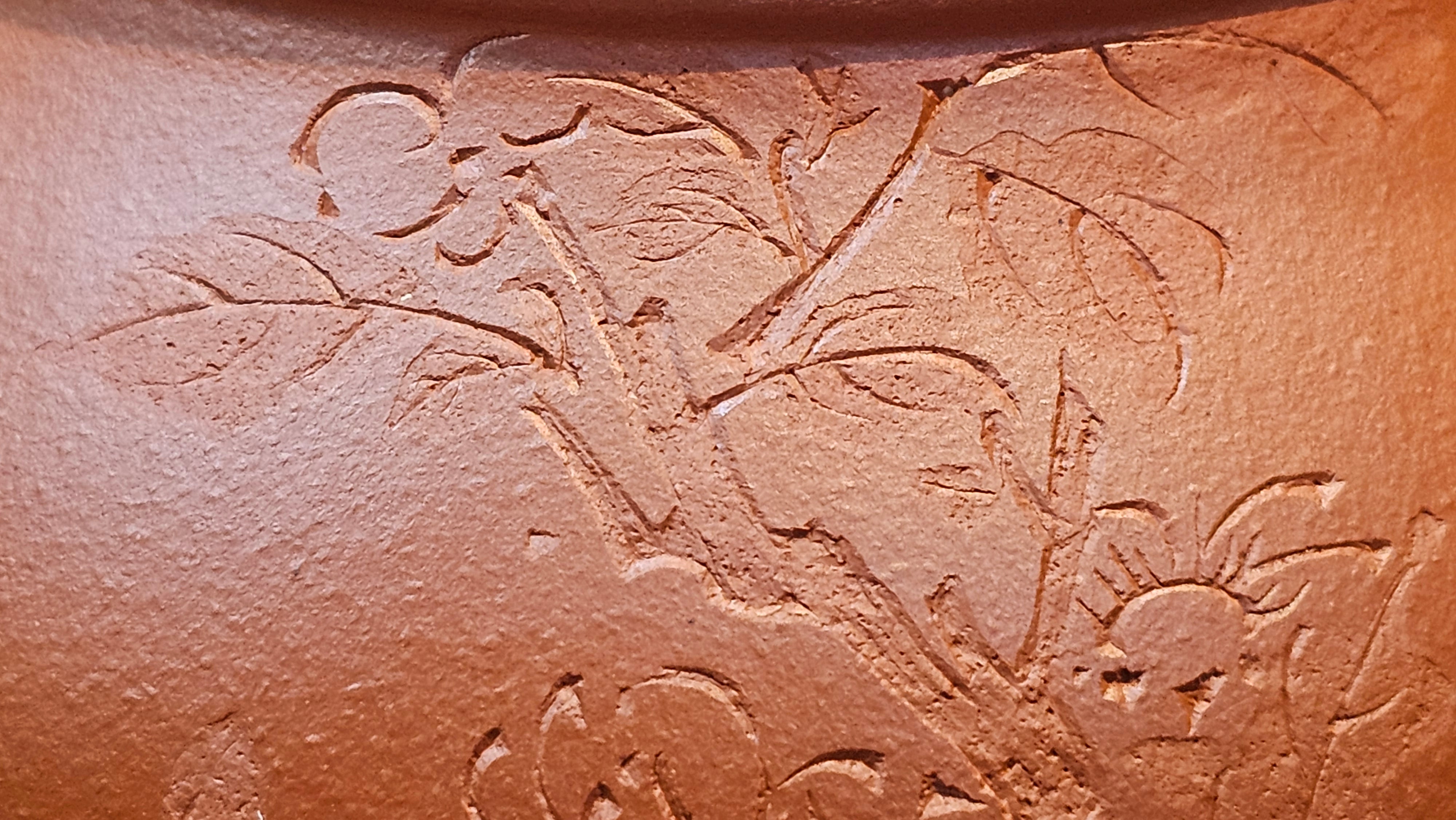 Meng Chen San Zu《孟臣三足》, 187.6ml, Xiao Hong Ni 小红泥, by our Craftsman Zhang Huan 张欢, Engraving by Craftsman Pe'eng Pe'eng 芃芃。~ Congratulations to Ms S.M.!!, 1827hrs 17th July 2025, Velden! The Netherlands 🇳🇱.