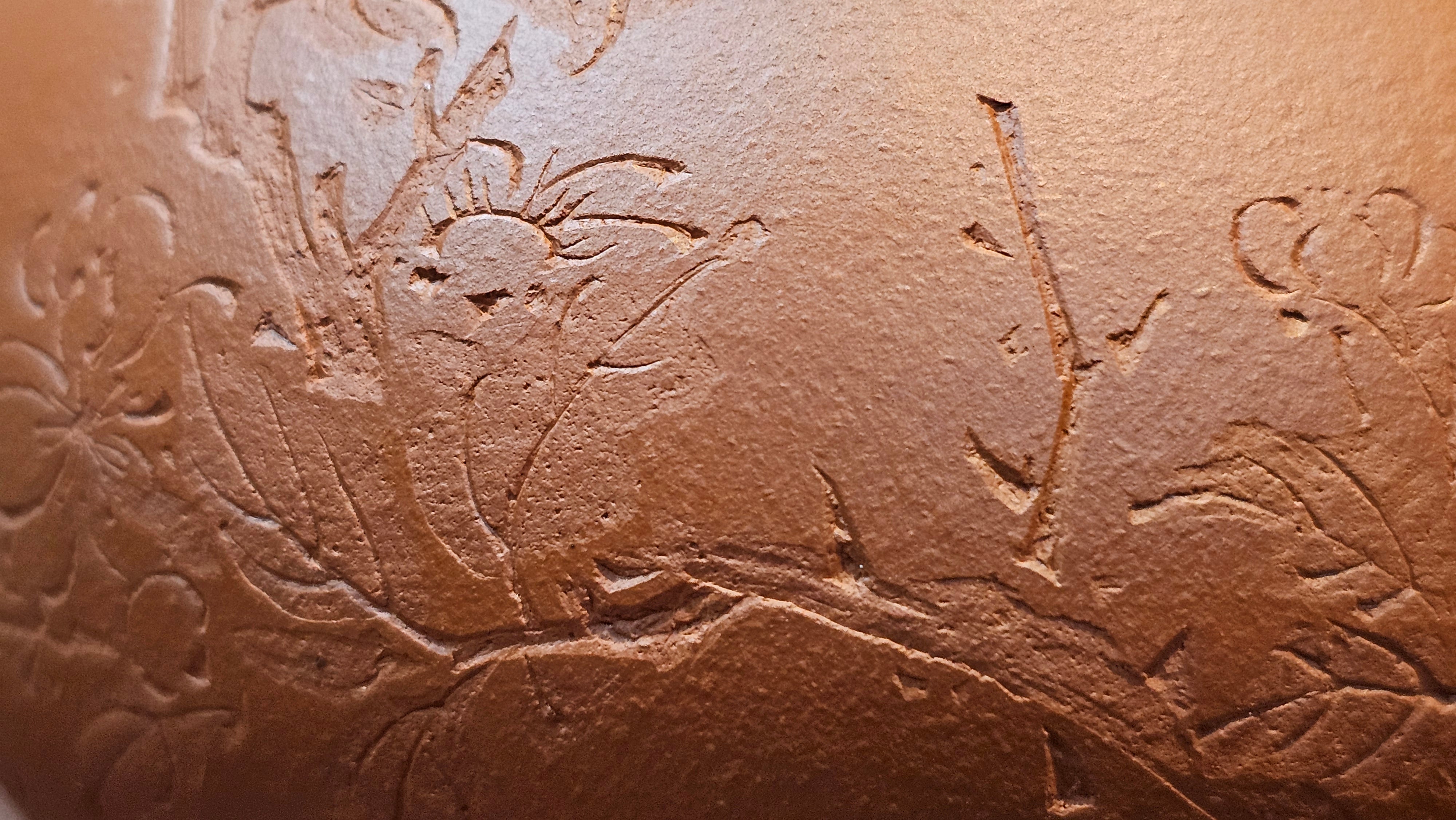 Meng Chen San Zu《孟臣三足》, 187.6ml, Xiao Hong Ni 小红泥, by our Craftsman Zhang Huan 张欢, Engraving by Craftsman Pe'eng Pe'eng 芃芃。~ Congratulations to Ms S.M.!!, 1827hrs 17th July 2025, Velden! The Netherlands 🇳🇱.