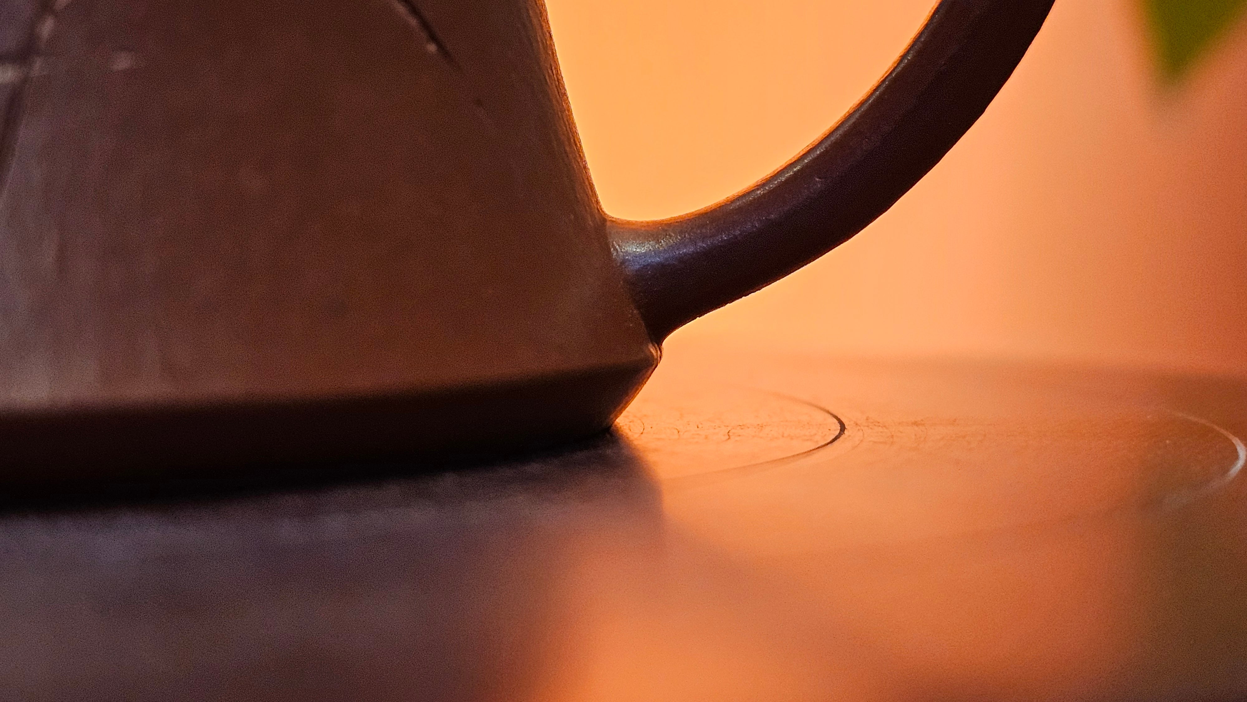 Yun Zhu 云柱 "Pillar of the Heavens", 140.3ml, Xiao Mei Yao Zhu Ni 小煤窑朱泥,  by our Collaborative Craftsman Wang Hui 王慧 ~ "劲竹凌风" and Bamboo Engraving by Craftsman Yi De Shu 一德书 ~ Congratulations to Mr B.H.S., 0015hrs 26th July 2025, Jakarta! Indonesia🇮🇩.